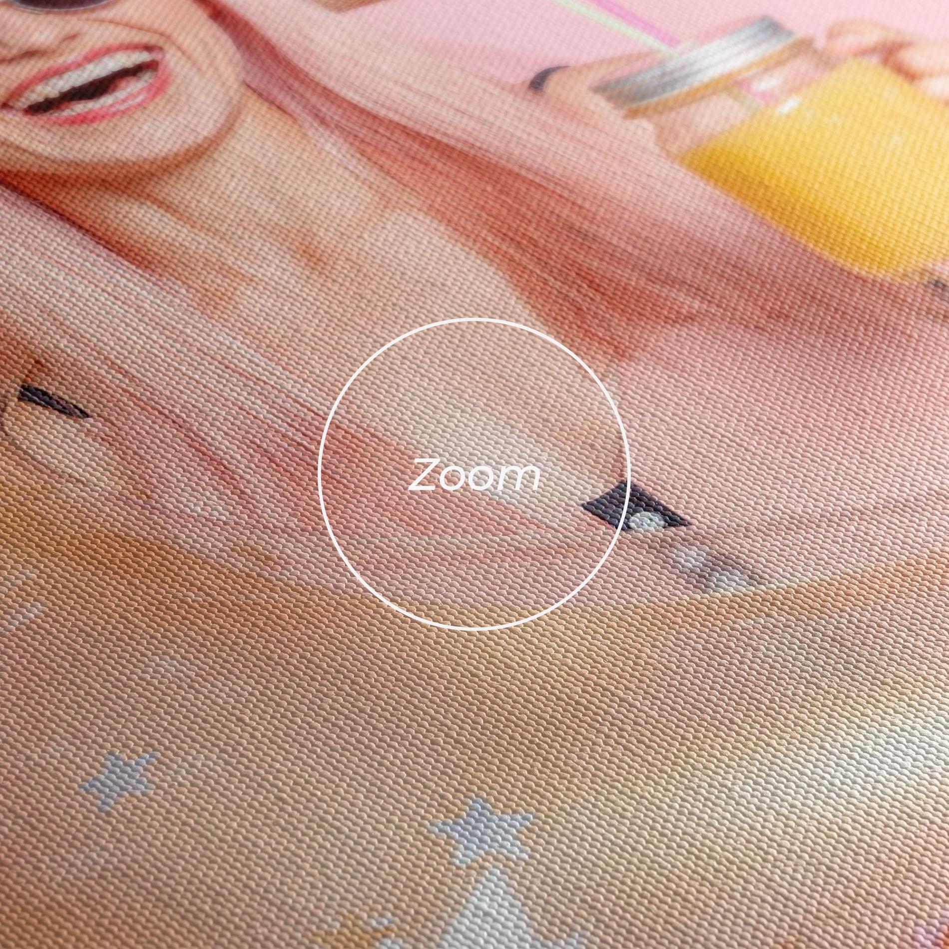 Obraz na Płótnie Joyful Pink Woman mockup 3