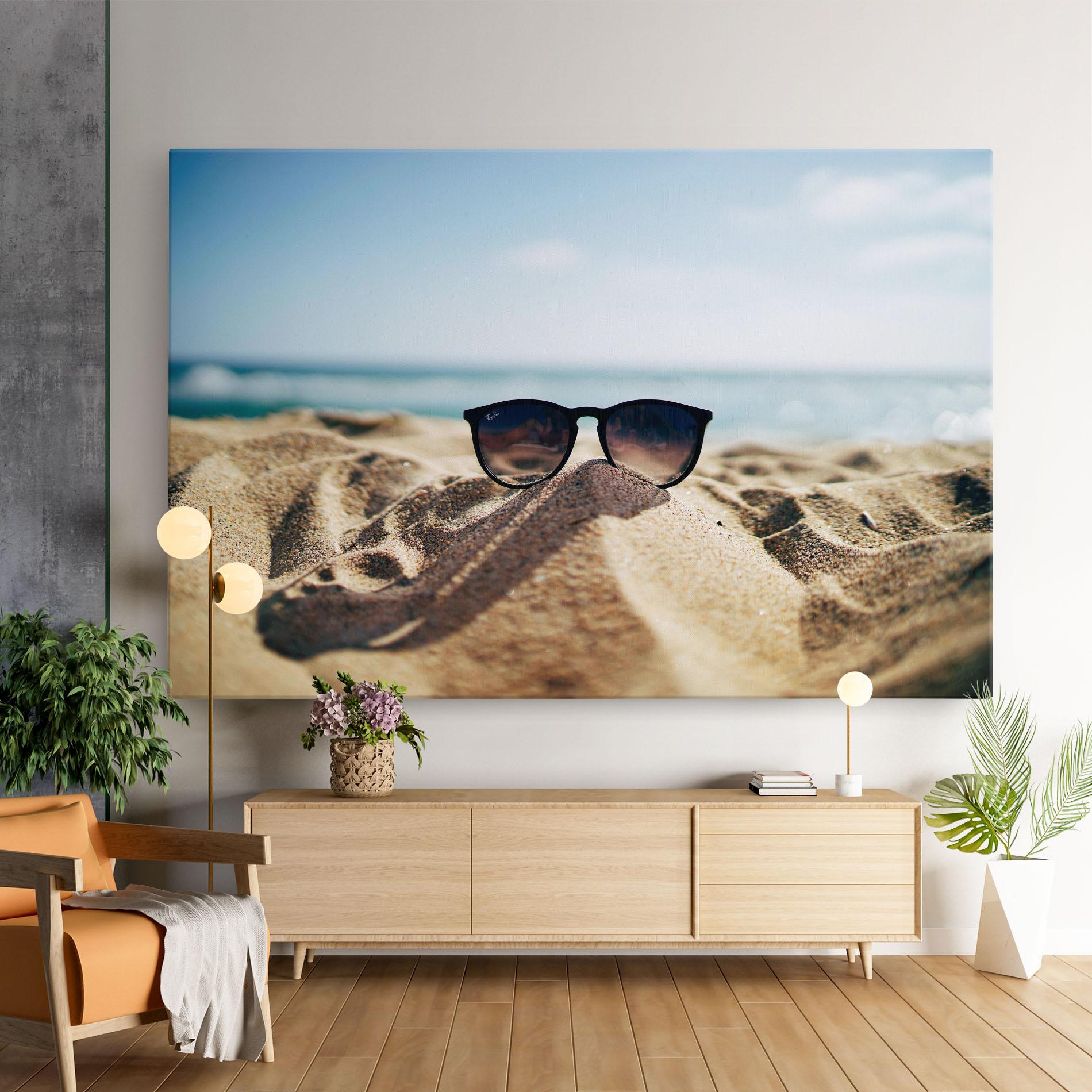 Obraz na Płótnie Sand Glasses mockup 9