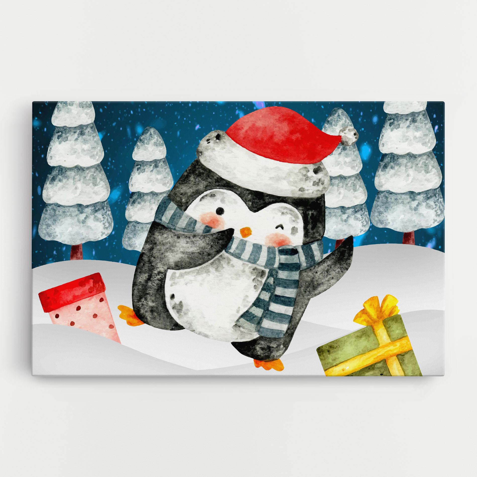 Obraz na Płótnie Blue Pinguin mockup 0