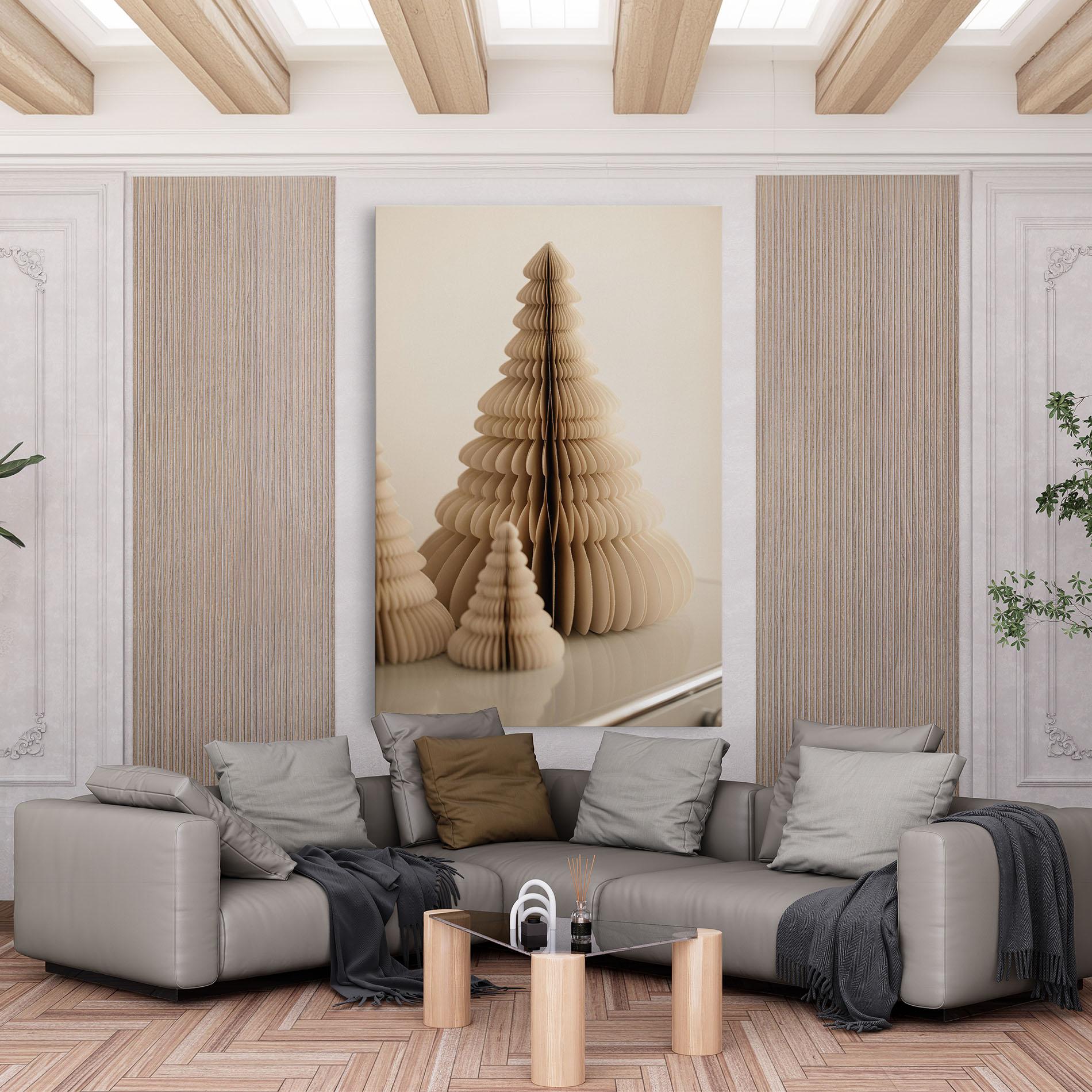 Obraz na Płótnie Paper Tree mockup 6