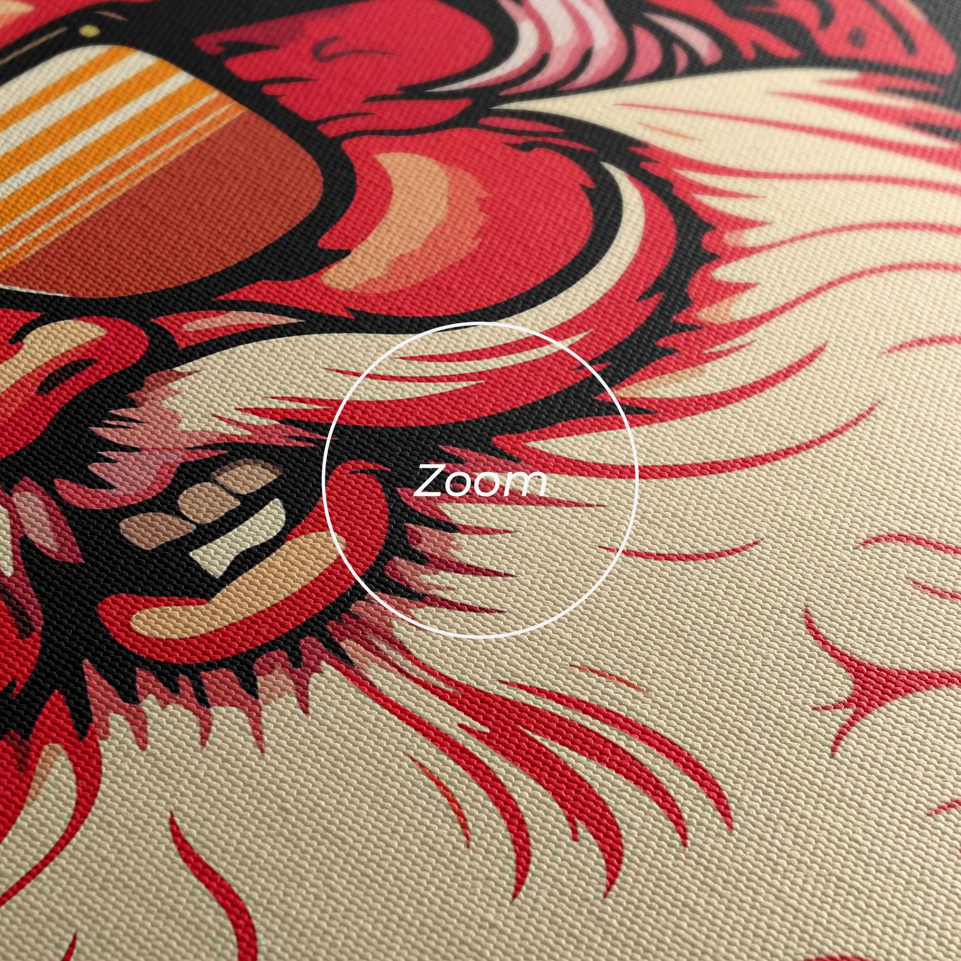 Obraz na Płótnie Glasses Santa mockup 3