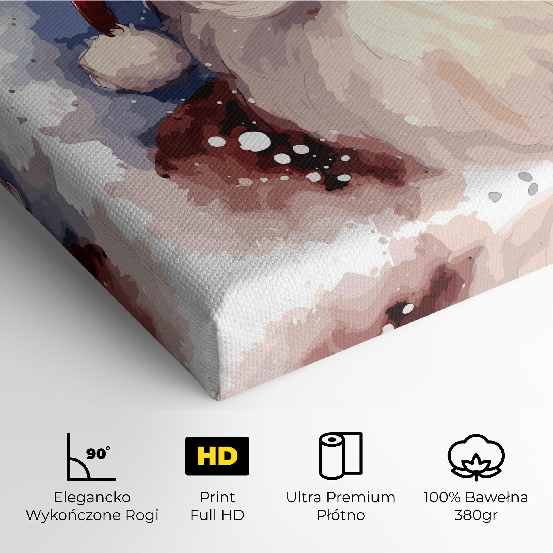 Obraz na Płótnie Cute Santa mockup 4