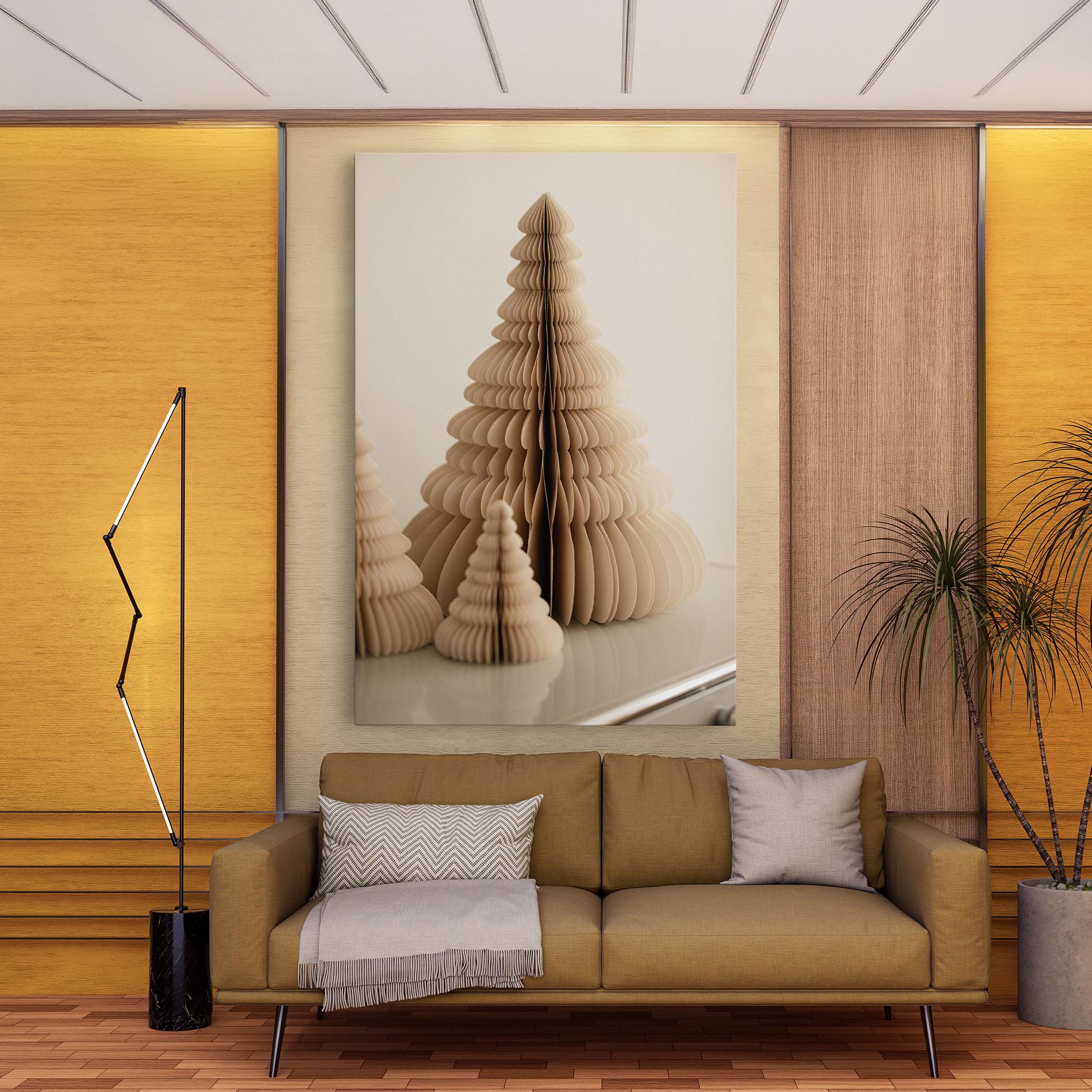 Obraz na Płótnie Paper Tree mockup 9