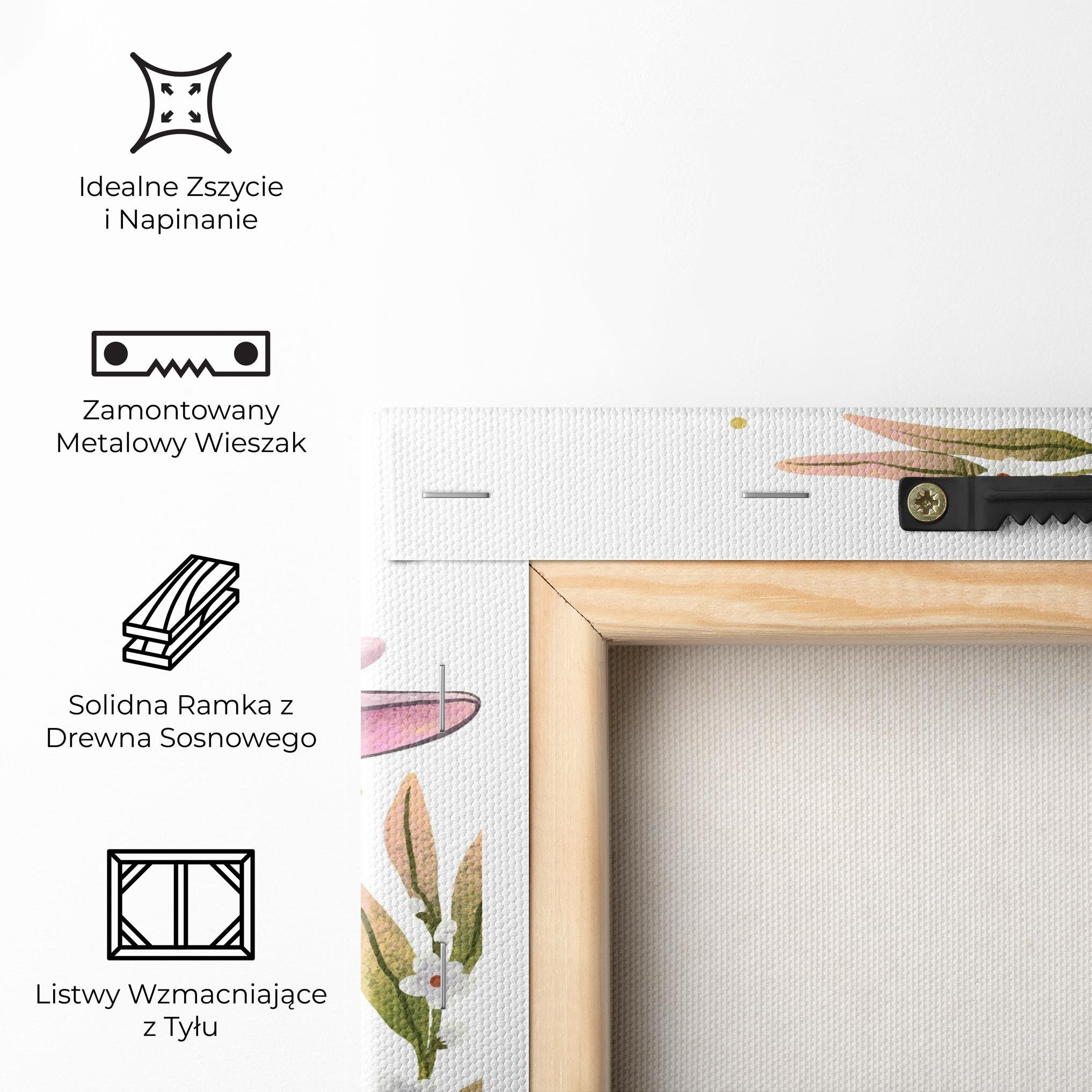 Obraz na Płótnie Easter Pink Bunny mockup 5