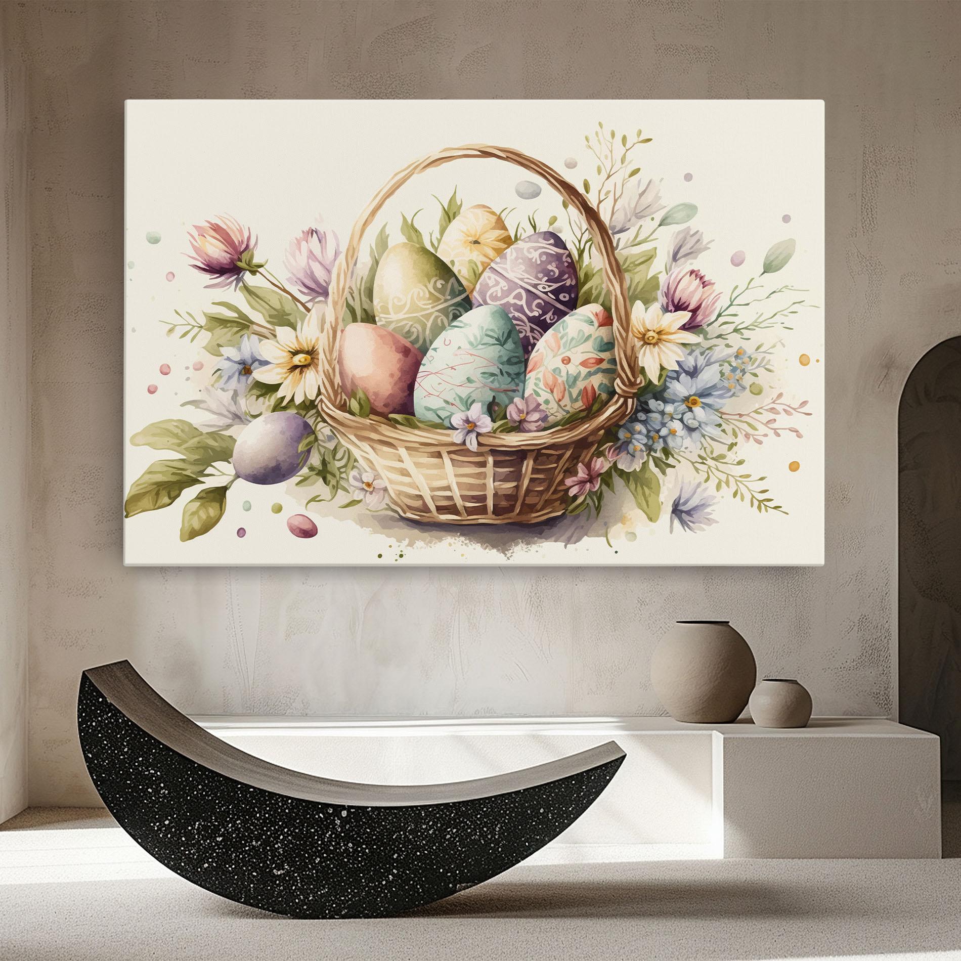 Obraz na Płótnie Eggs Basket mockup 8