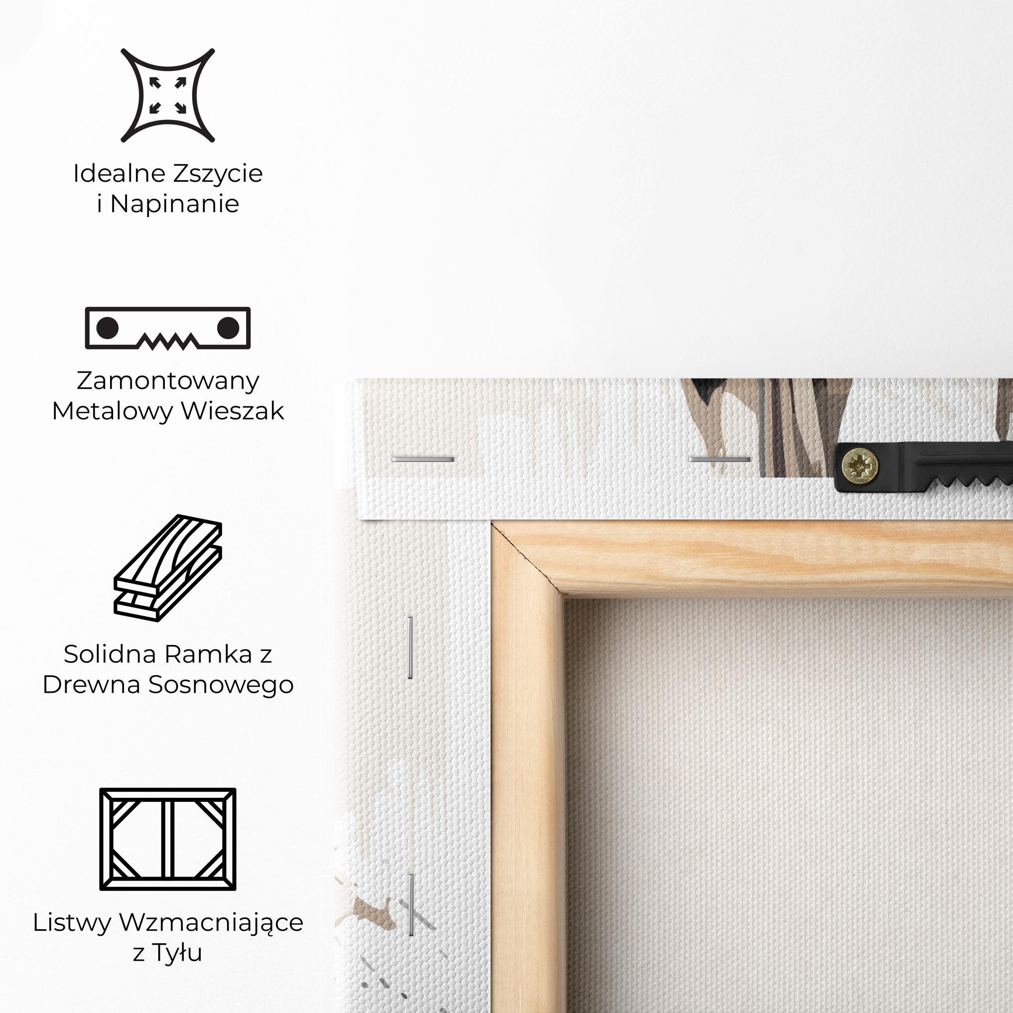 Obraz na Płótnie Cream Art Jesus mockup 5