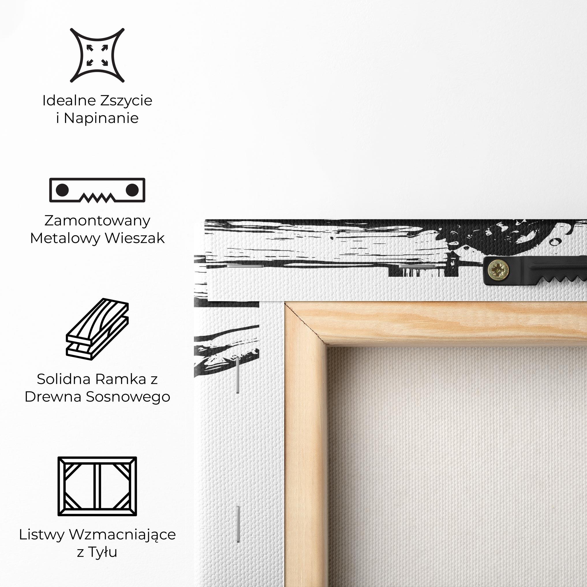 Obraz na Płótnie Jesus Black Line mockup 5