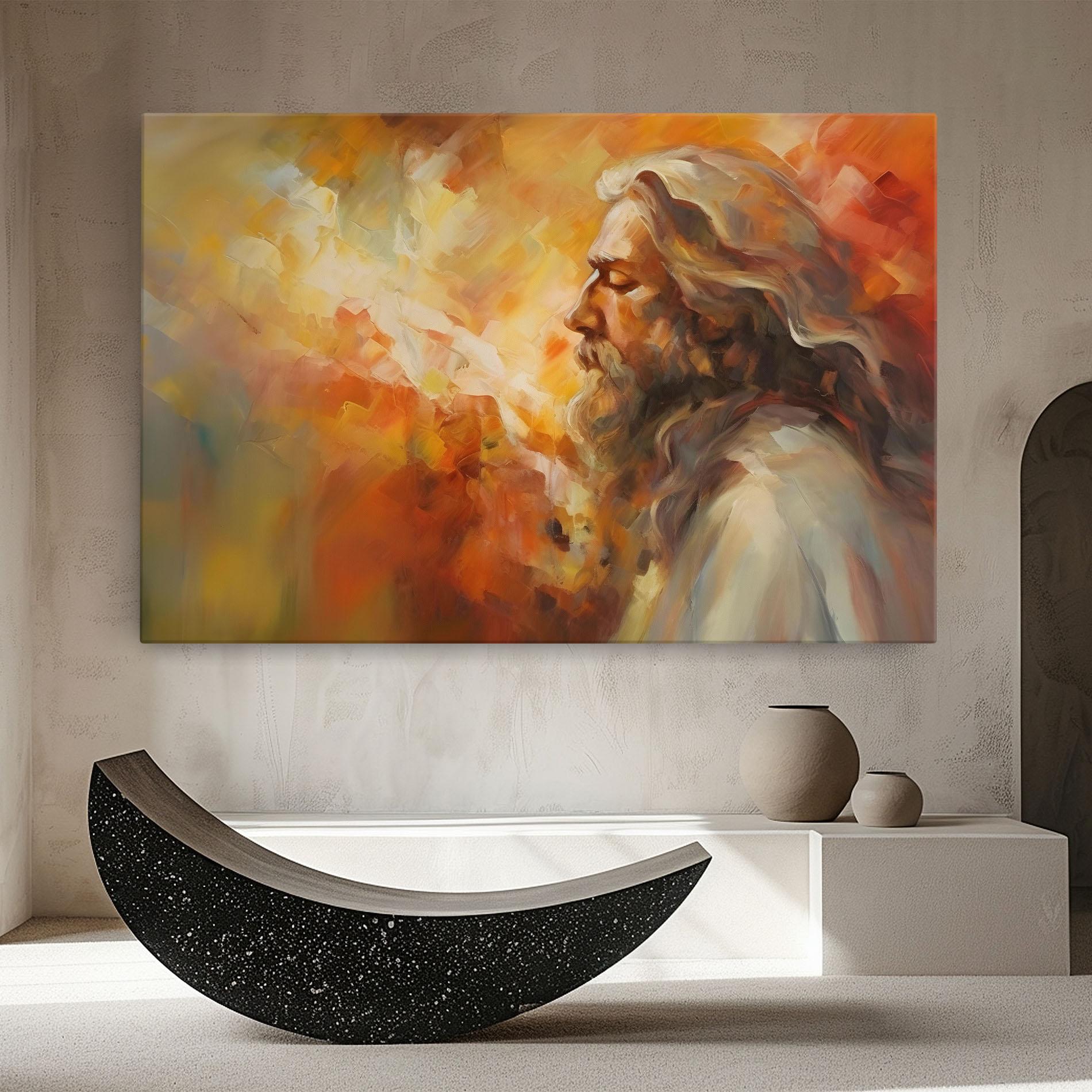 Obraz na Płótnie Christ Oil Painting mockup 8