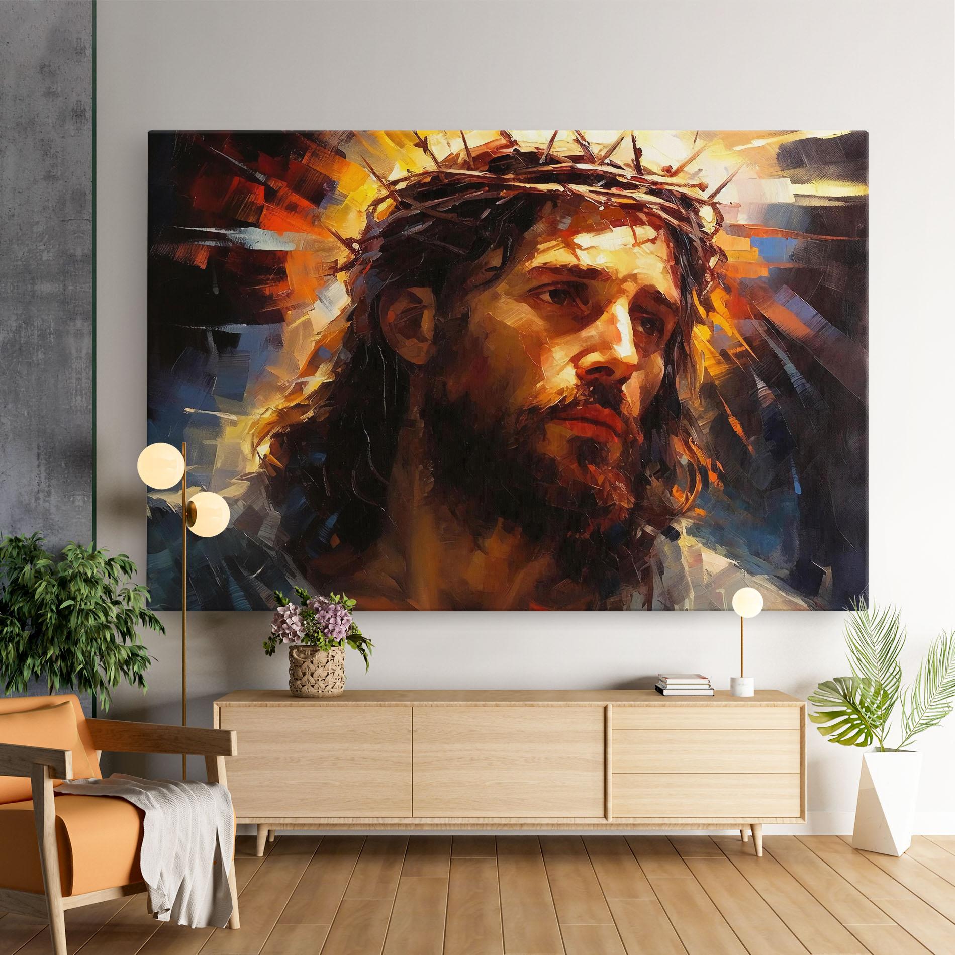 Obraz na Płótnie Jesus Crown mockup 9