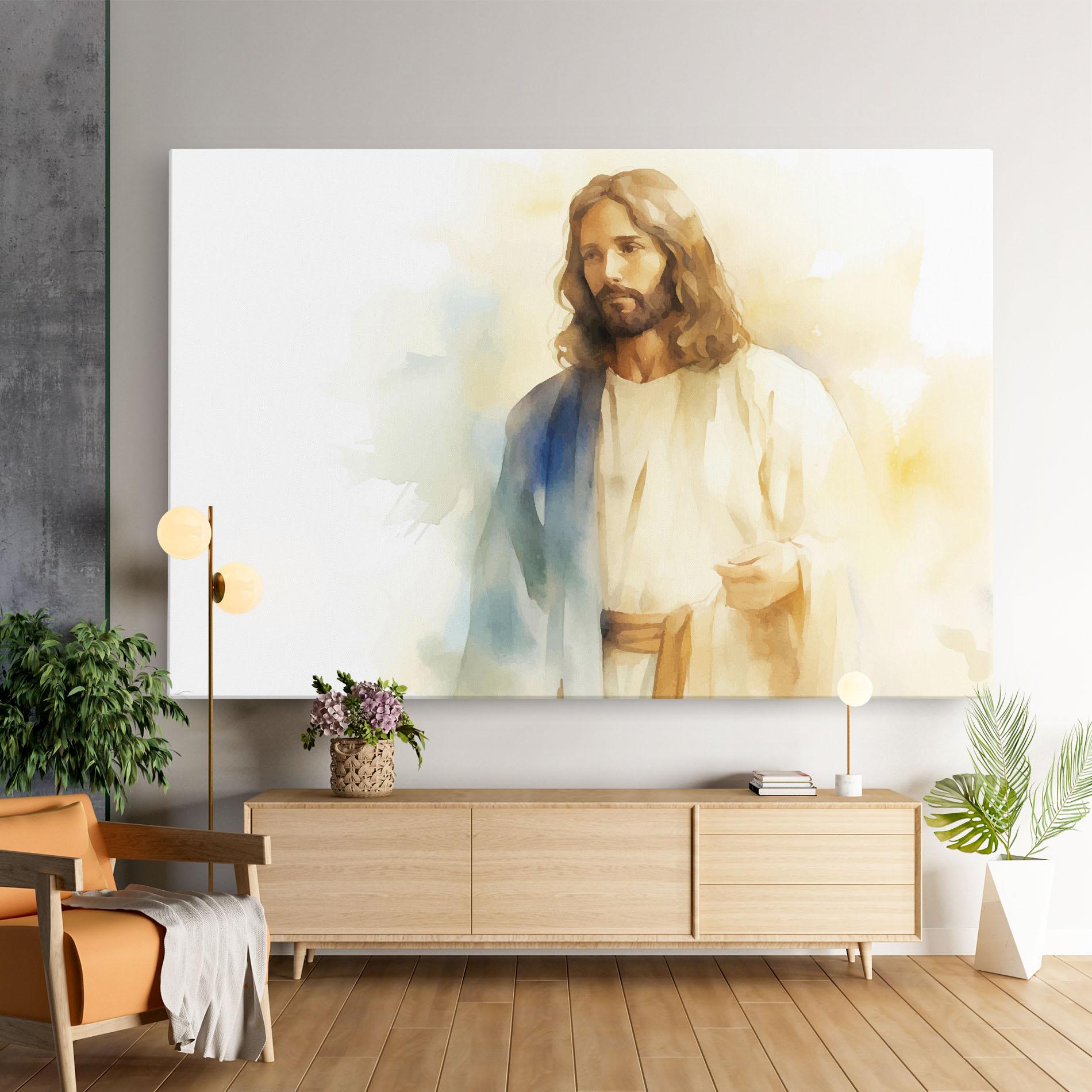 Obraz na Płótnie Jesus Light Art mockup 9