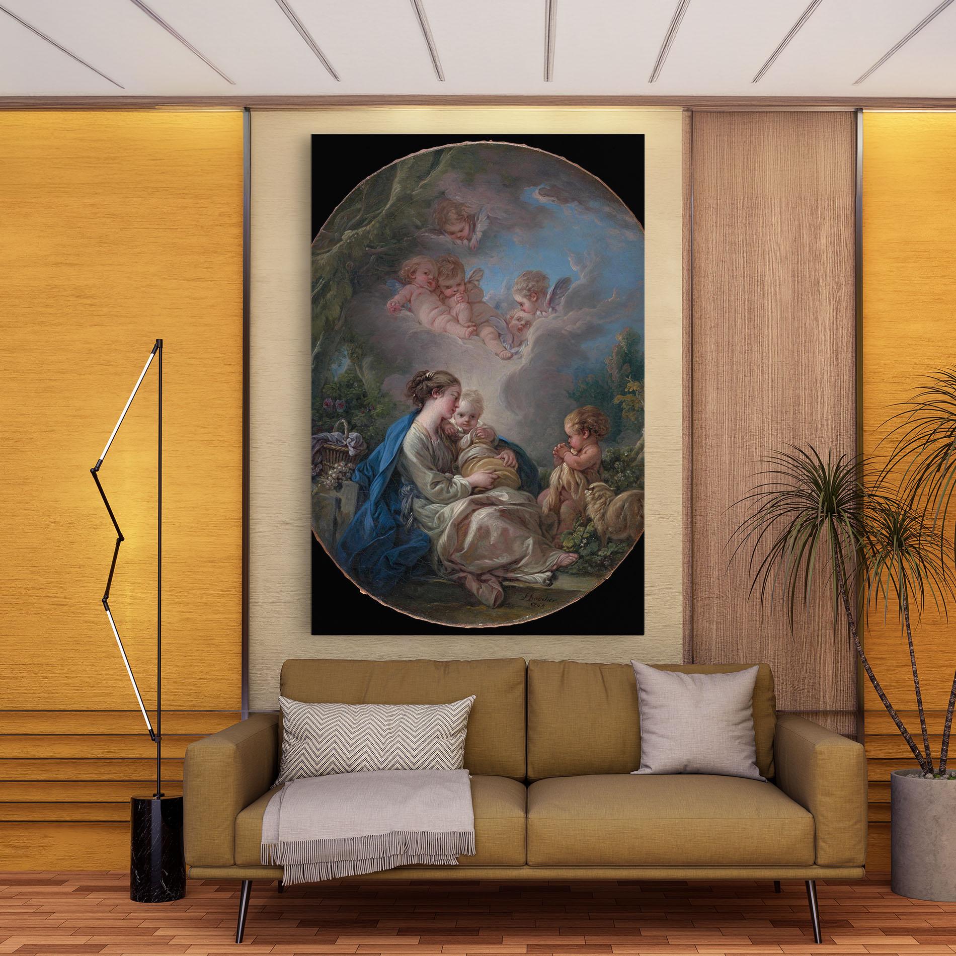 Obraz na Płótnie Religious Circle mockup 9