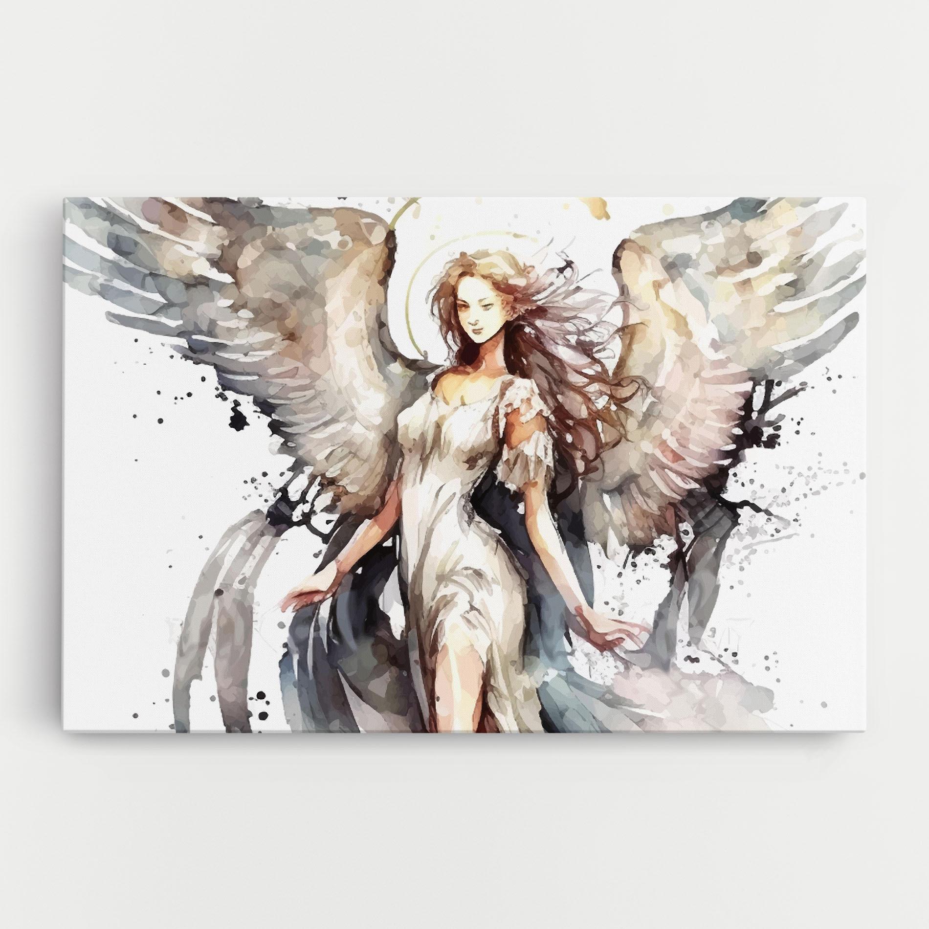 Obraz na Płótnie Angel Lady mockup 0