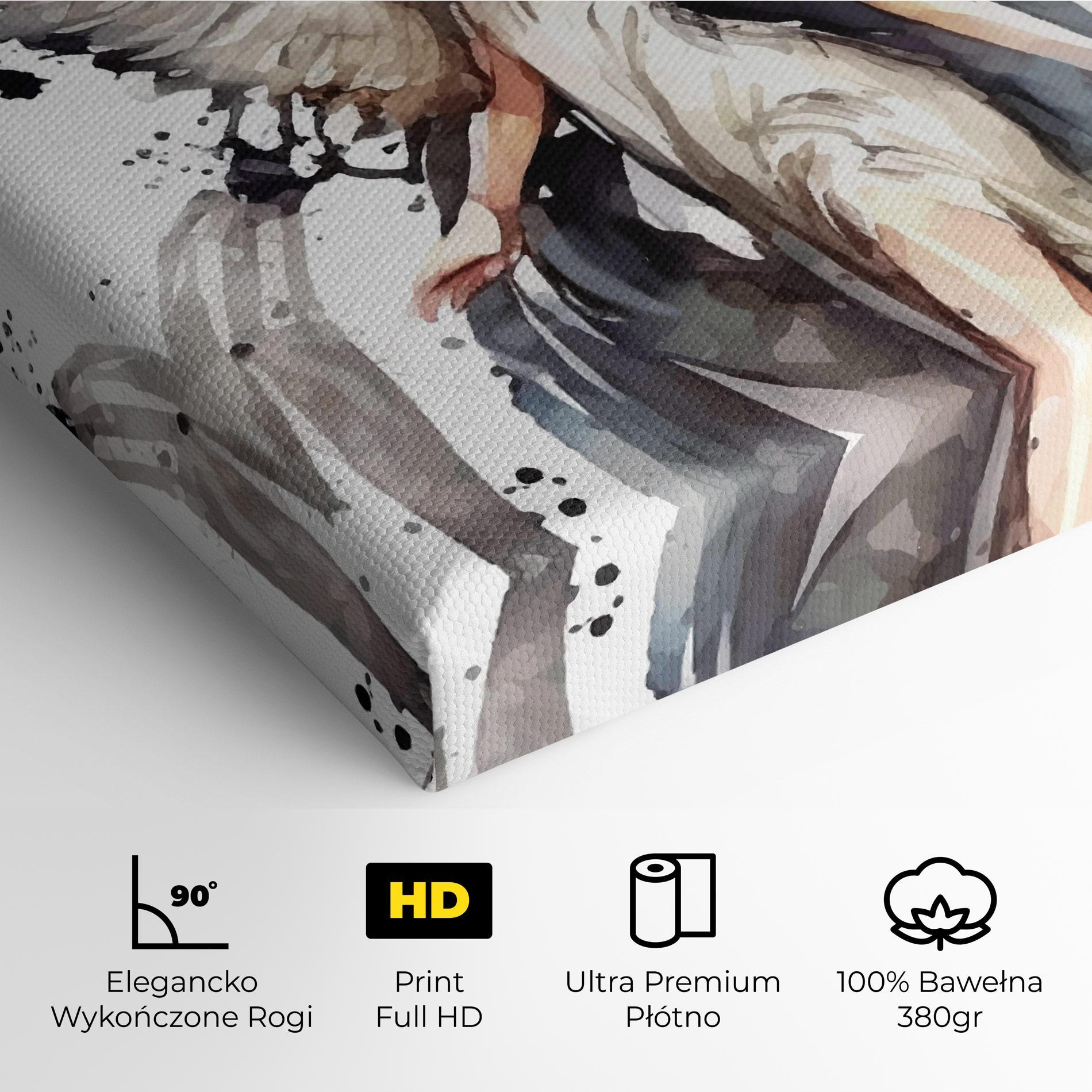 Obraz na Płótnie Angel Lady mockup 4