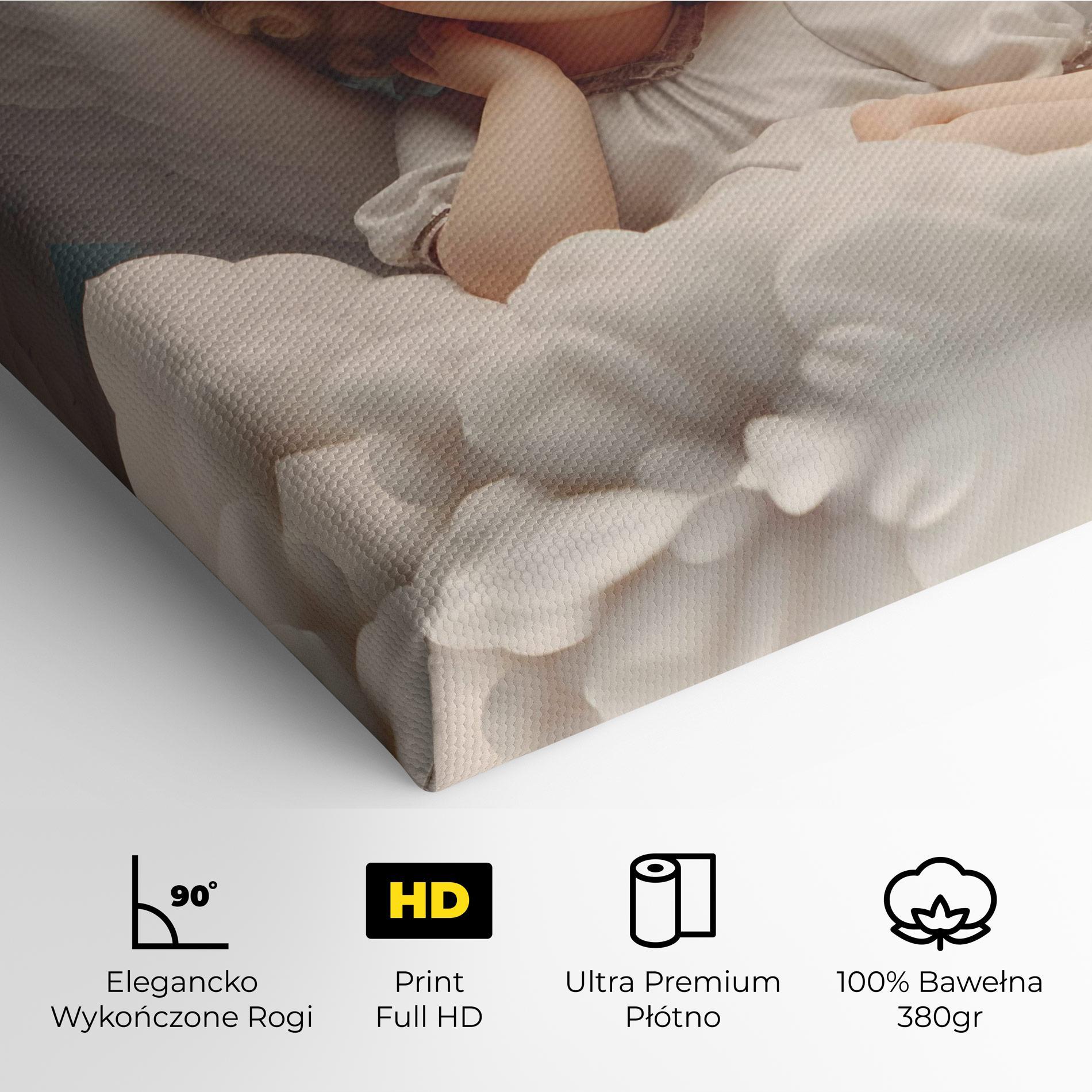 Obraz na Płótnie Statue Baby Angel mockup 4