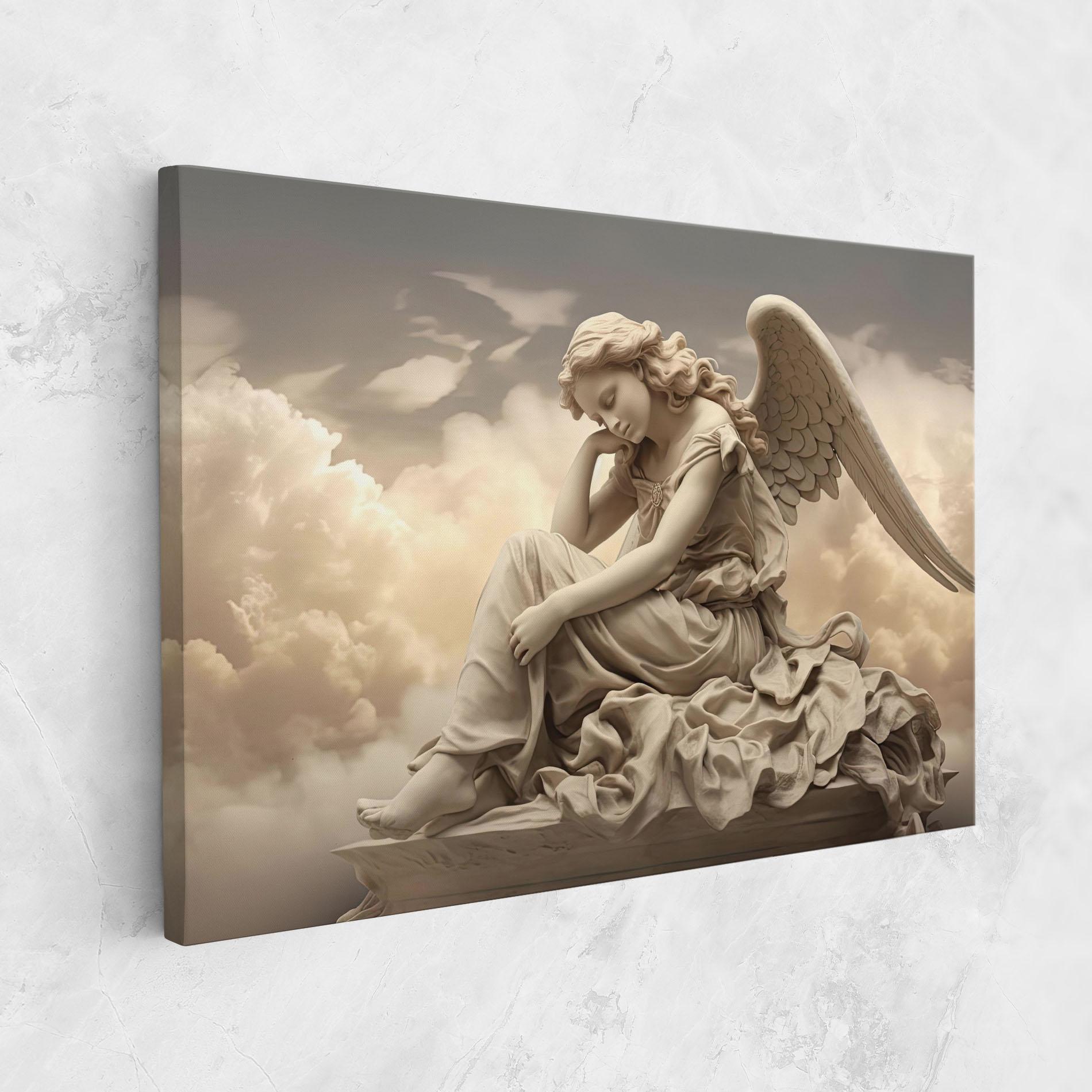 Obraz na Płótnie Angel Guardian Cloud mockup 1