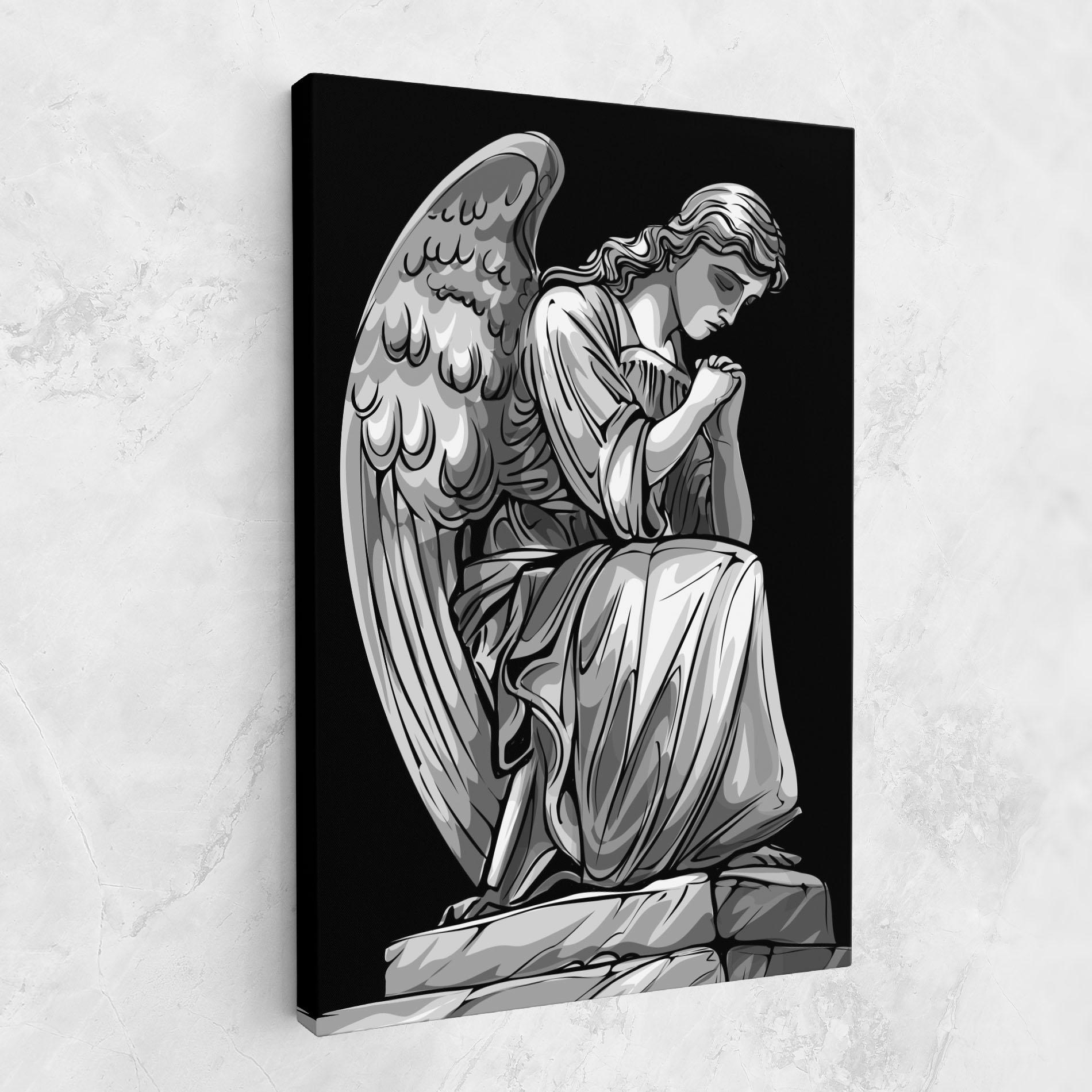 Obraz na Płótnie Pray Angel mockup 1