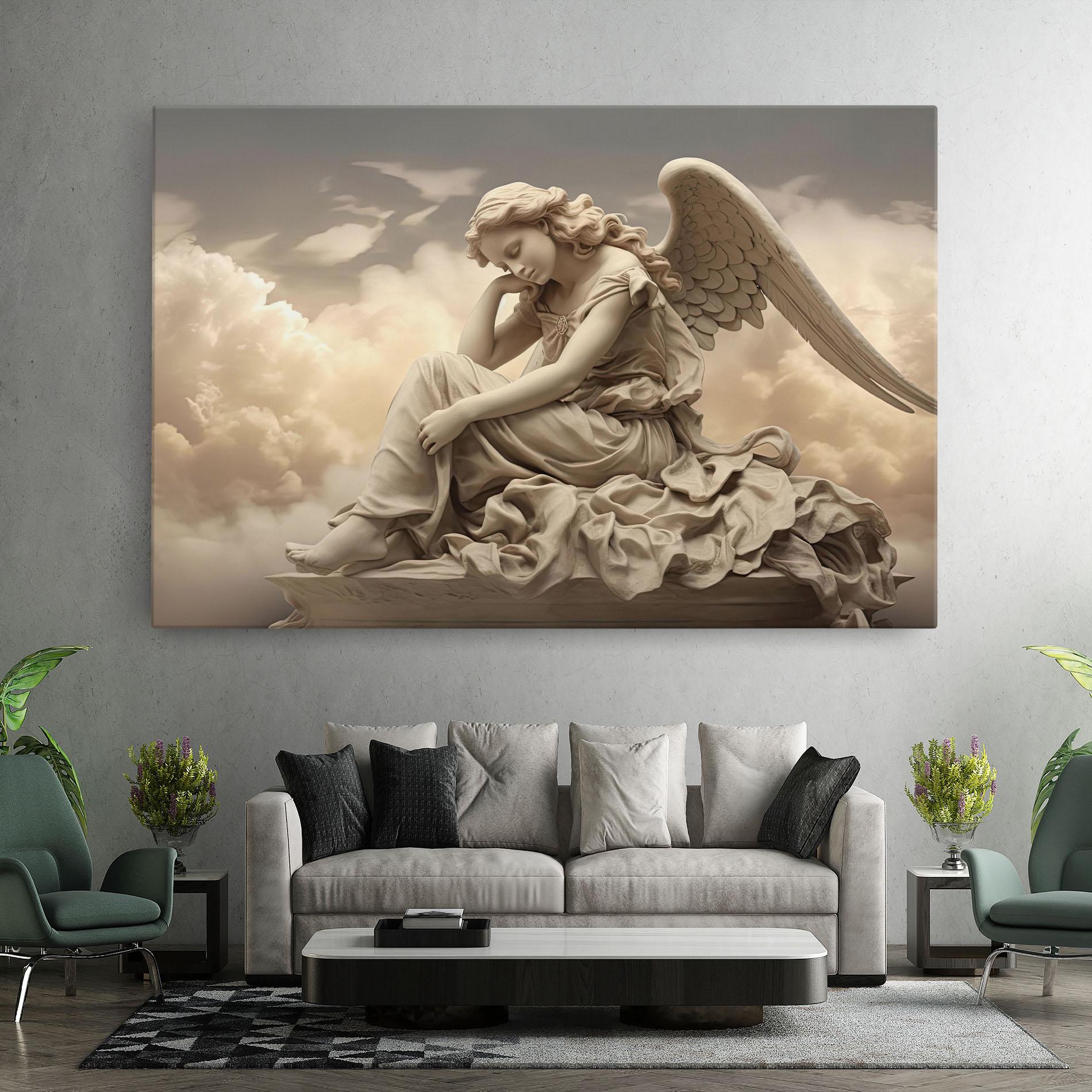 Obraz na Płótnie Angel Guardian Cloud mockup 7