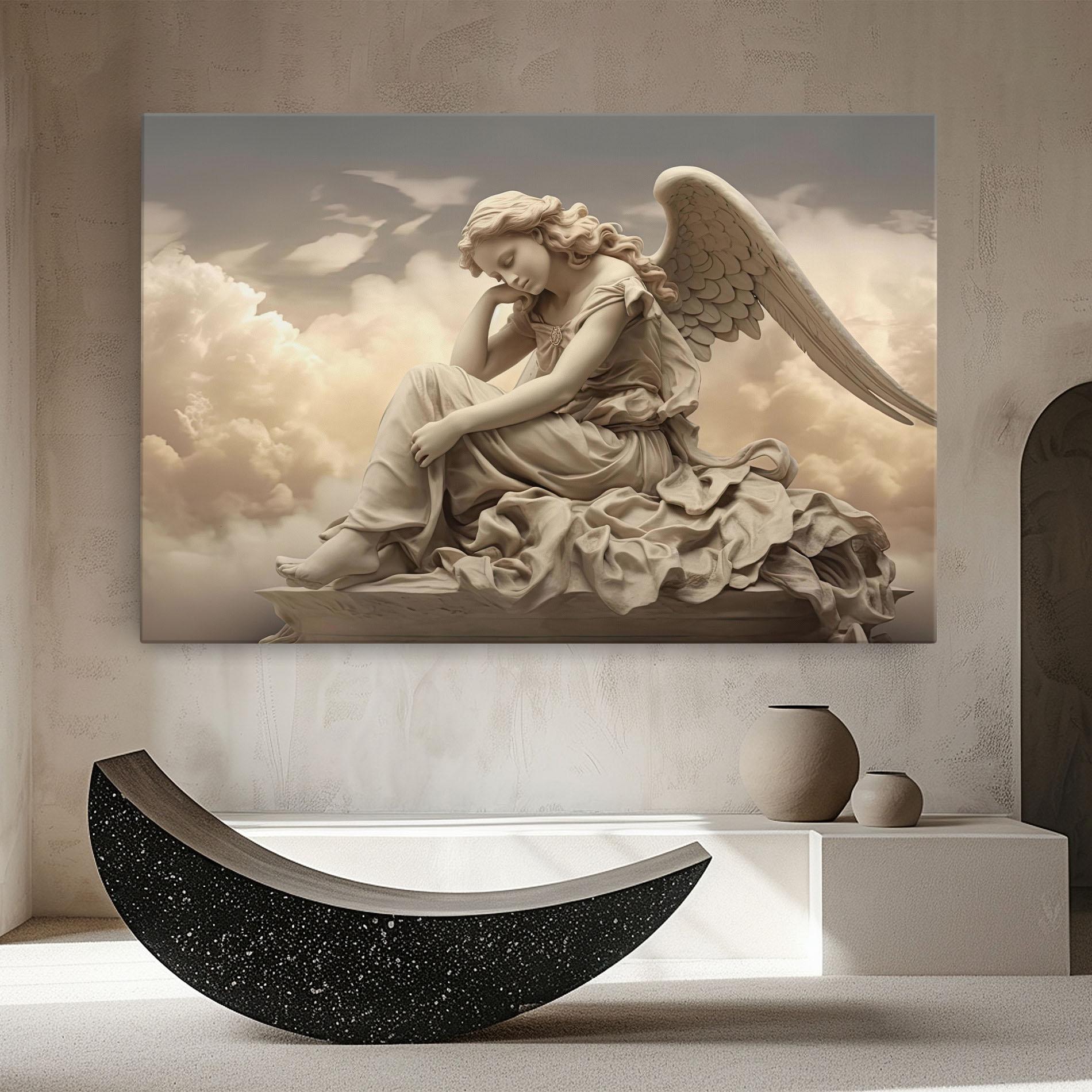 Obraz na Płótnie Angel Guardian Cloud mockup 8