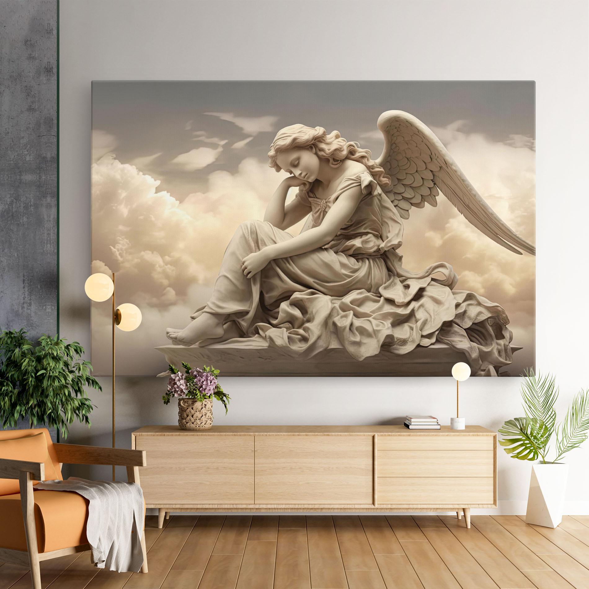 Obraz na Płótnie Angel Guardian Cloud mockup 9