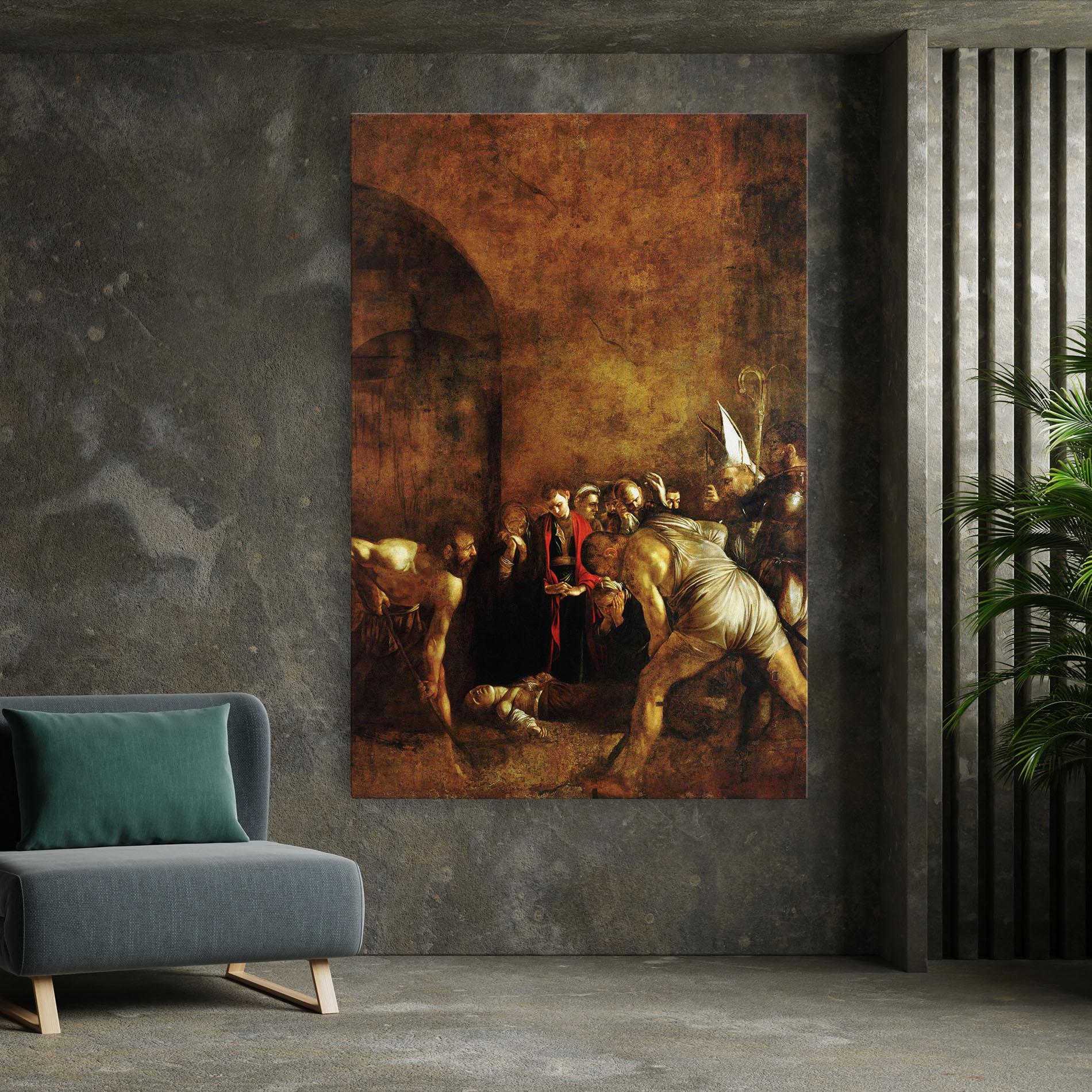 Obraz na Płótnie Burial Of Saint Lucy mockup 7