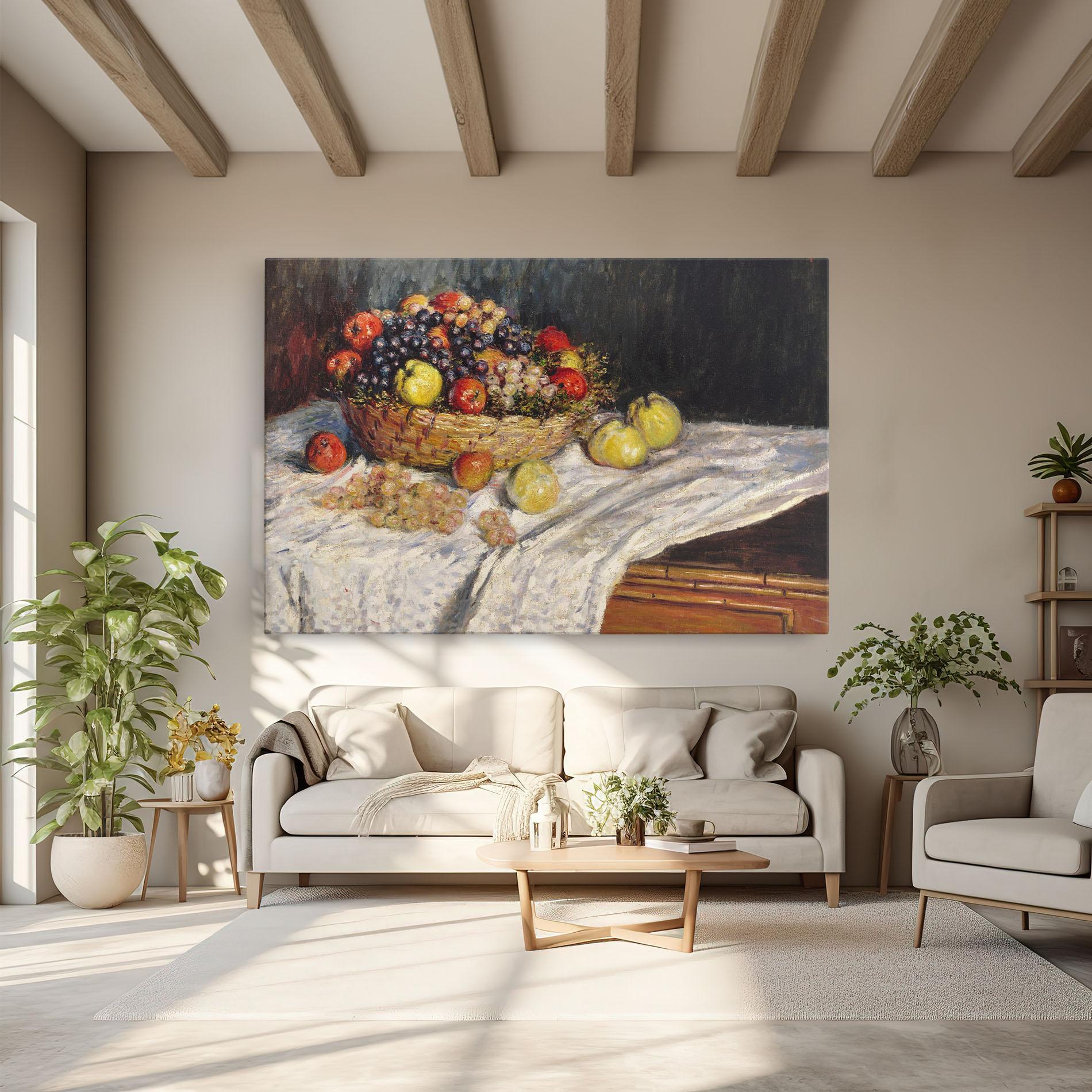 Obraz na Płótnie Apples And Grapes mockup 6