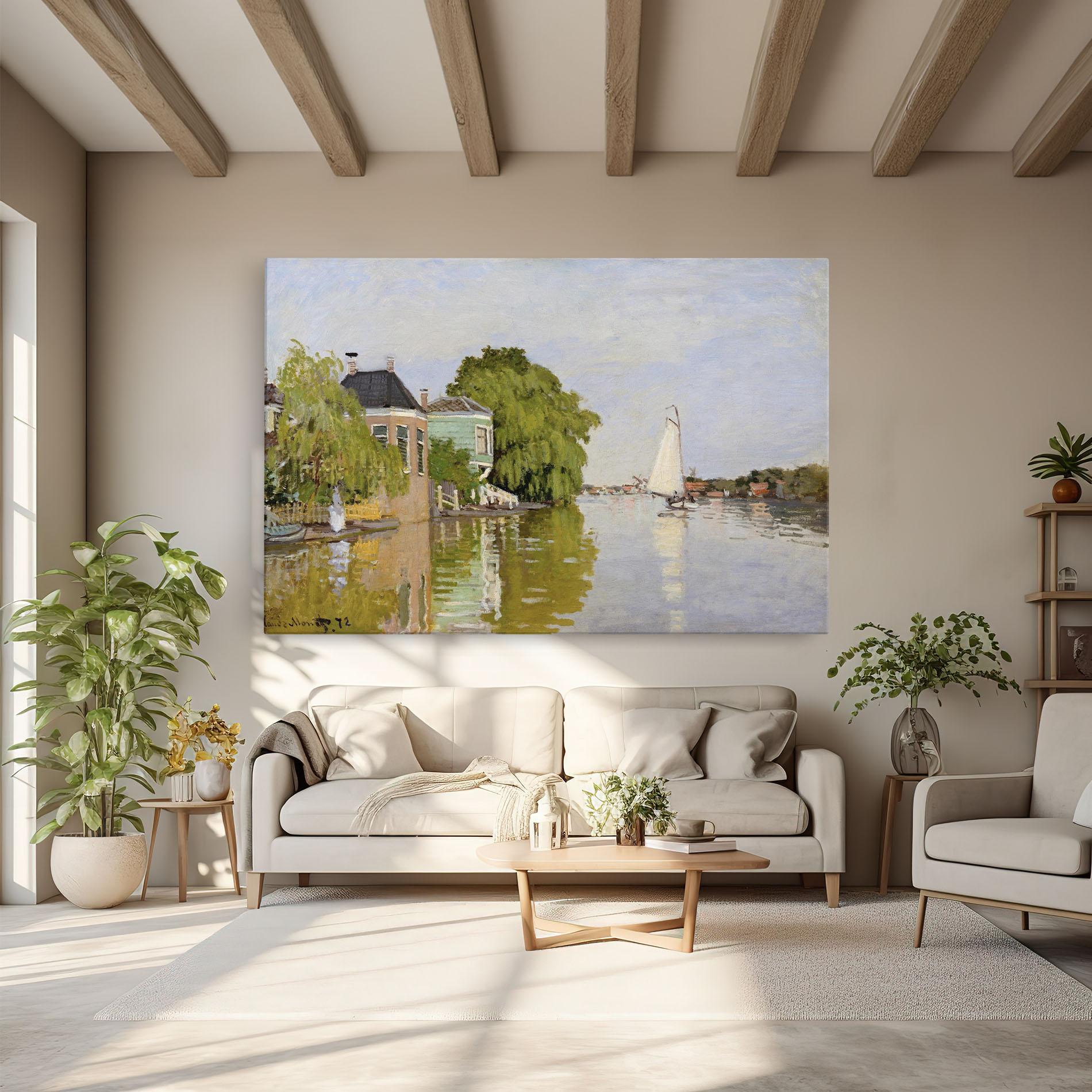 Obraz na Płótnie Houses On The Achterzaan mockup 6