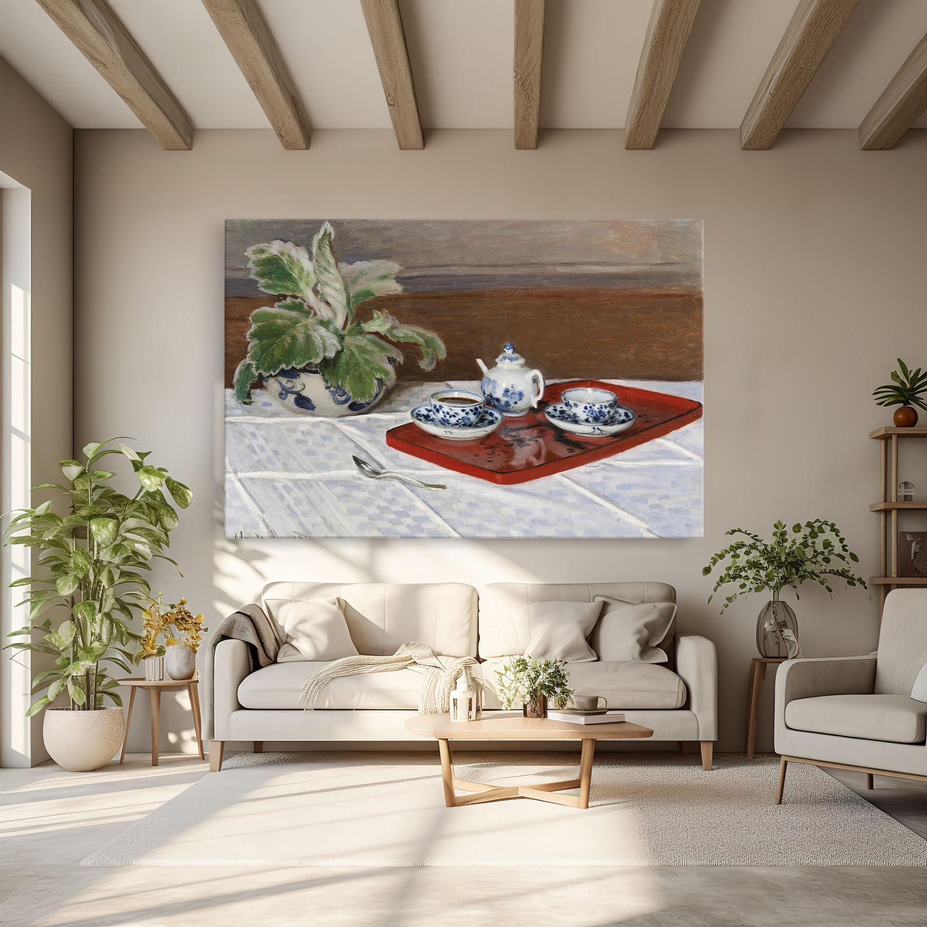 Obraz na Płótnie Tea Service mockup 6