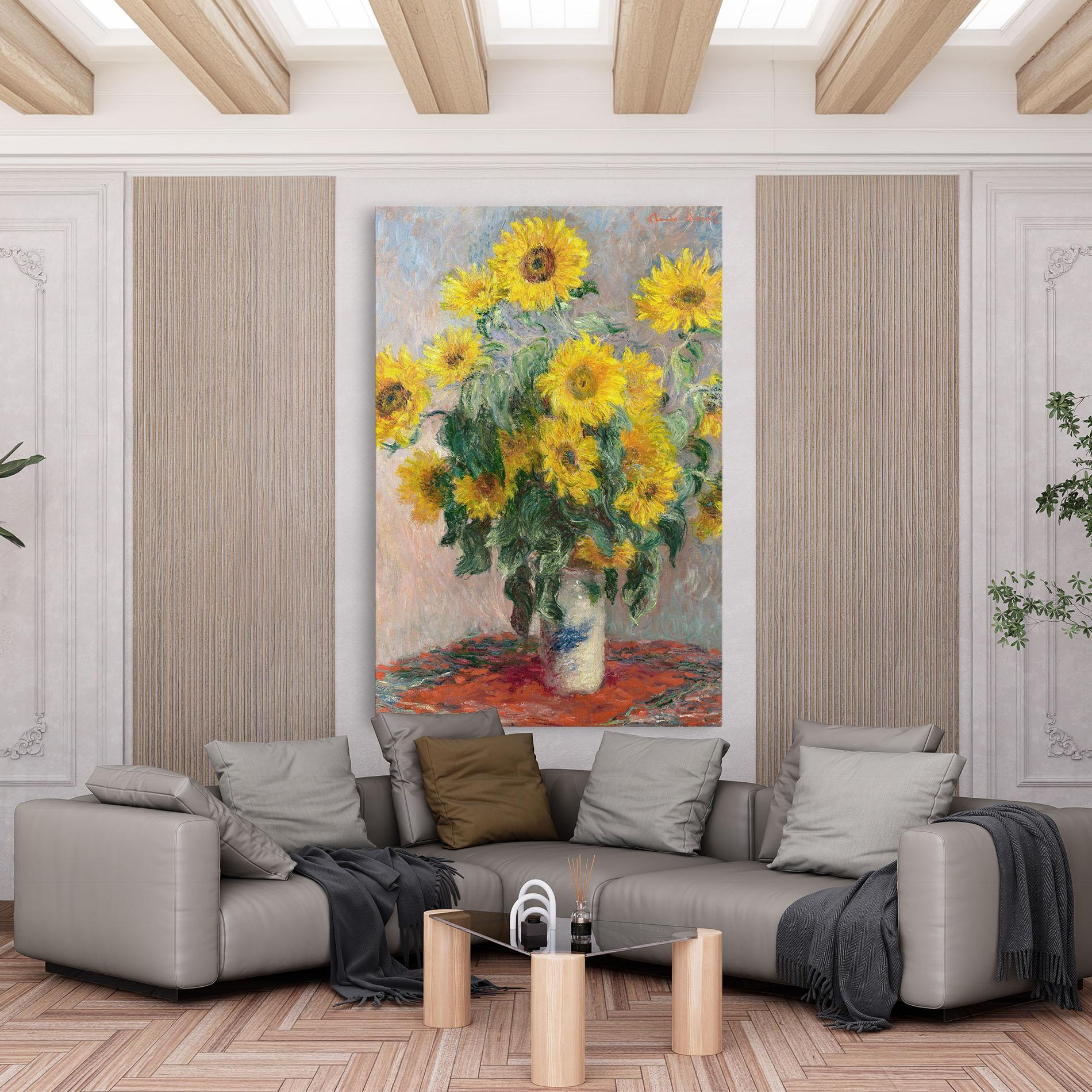 Obraz na Płótnie Bouquet Of Sunflowers 1881 mockup 6