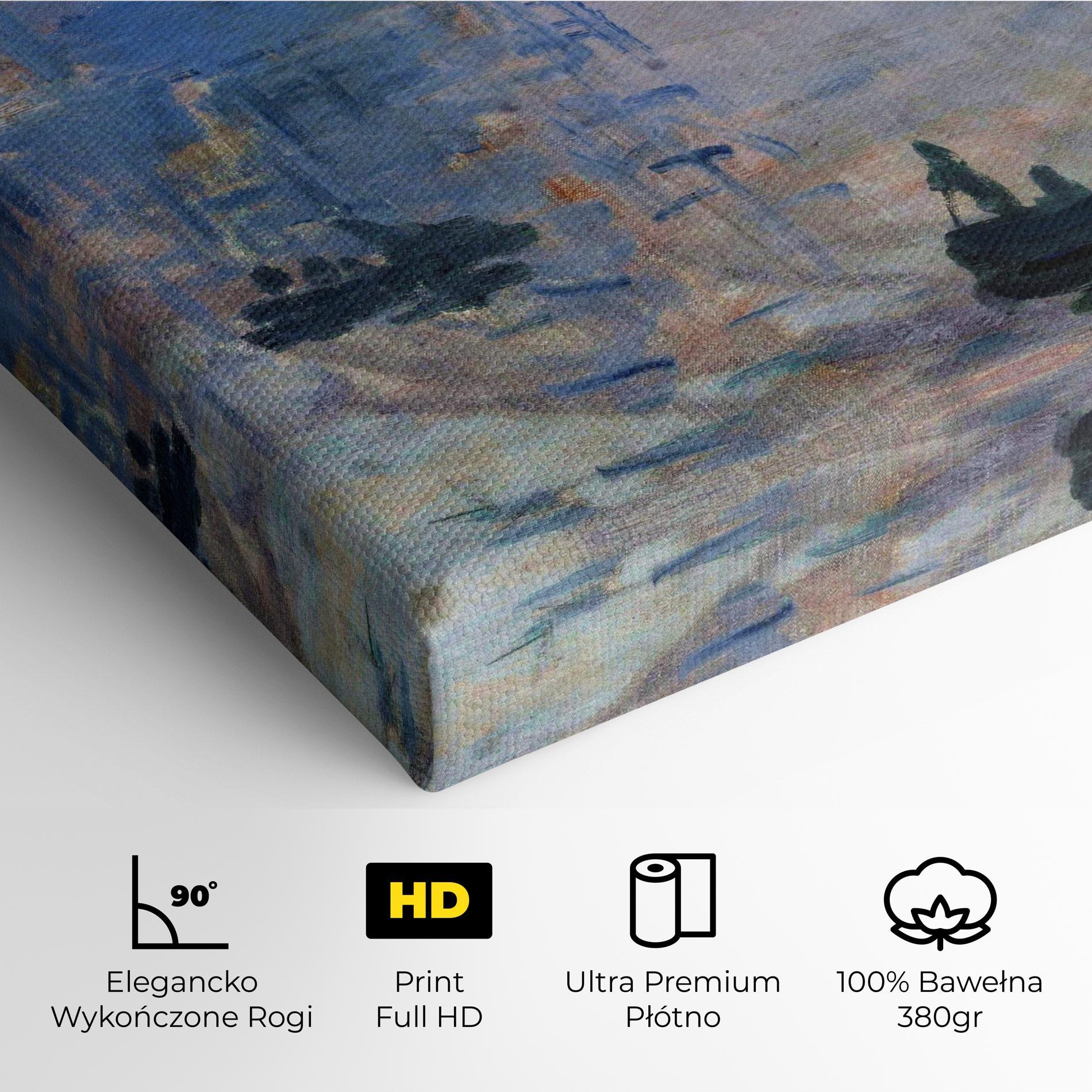 Obraz na Płótnie Sunrise Painting mockup 4