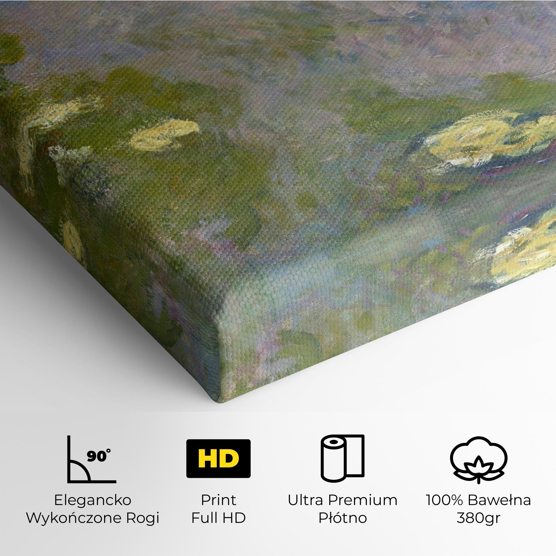 Obraz na Płótnie Water Lilies Monet mockup 4