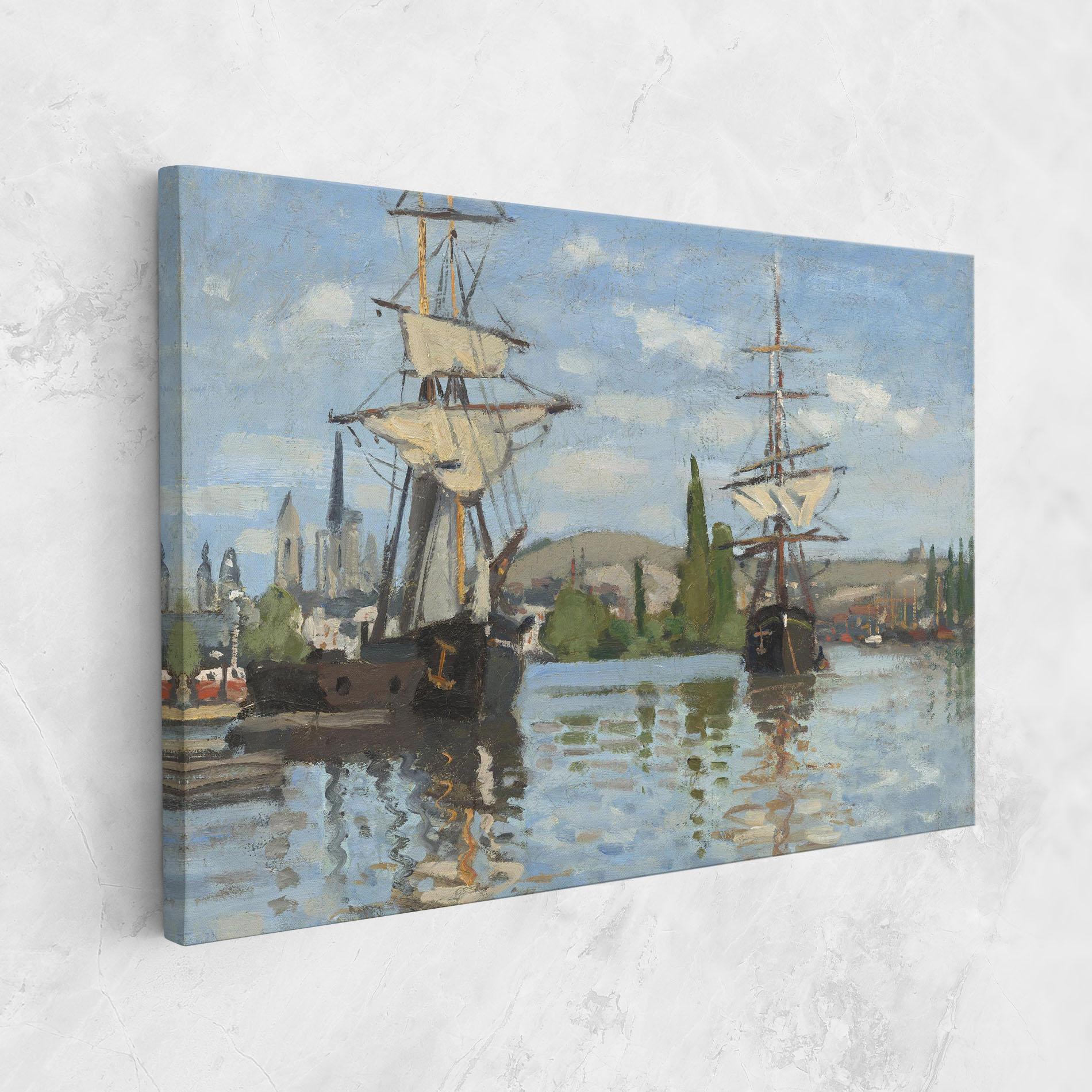 Obraz na Płótnie Ships At Rouen mockup 1