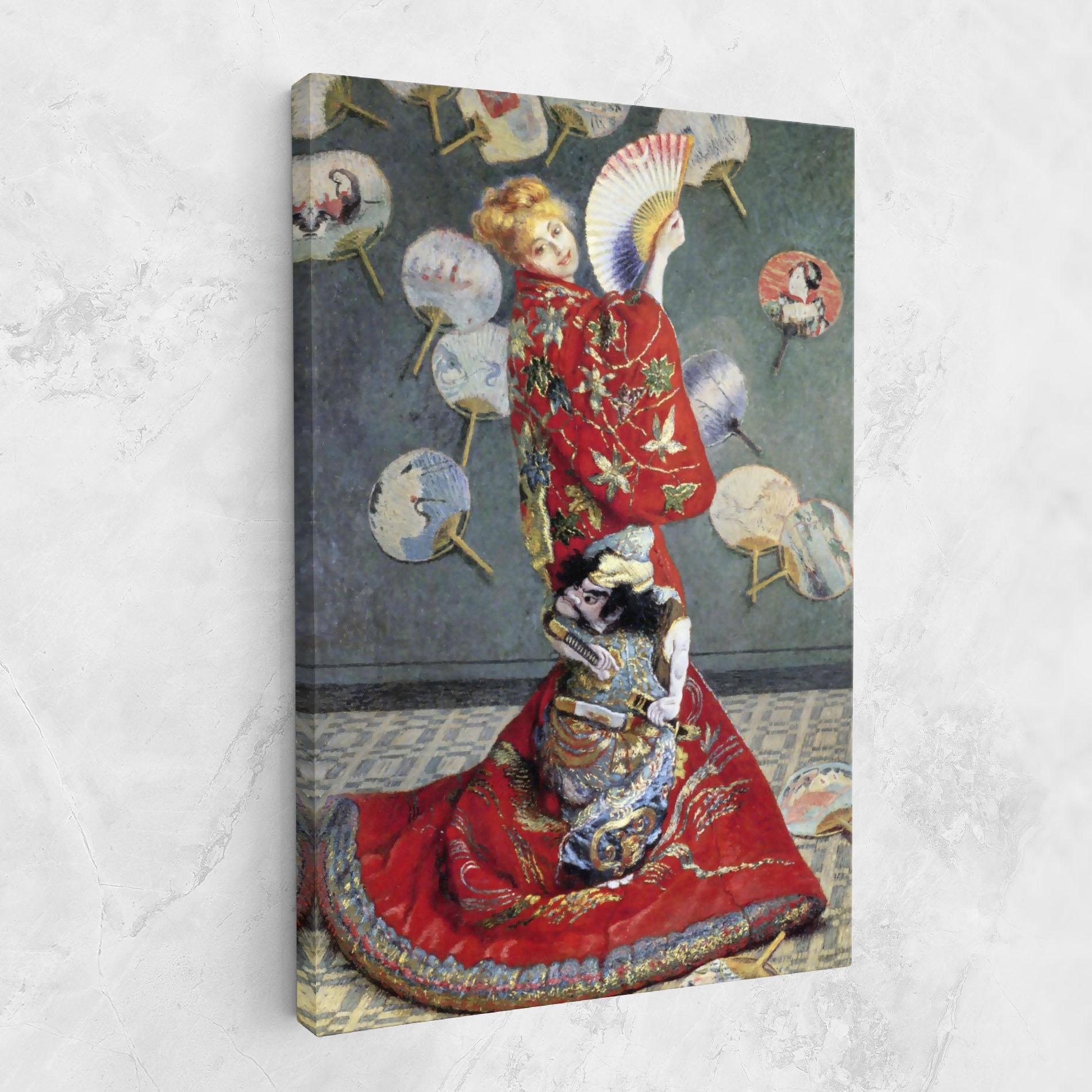 Obraz na Płótnie Camille Monet In Japanese Costume mockup 1