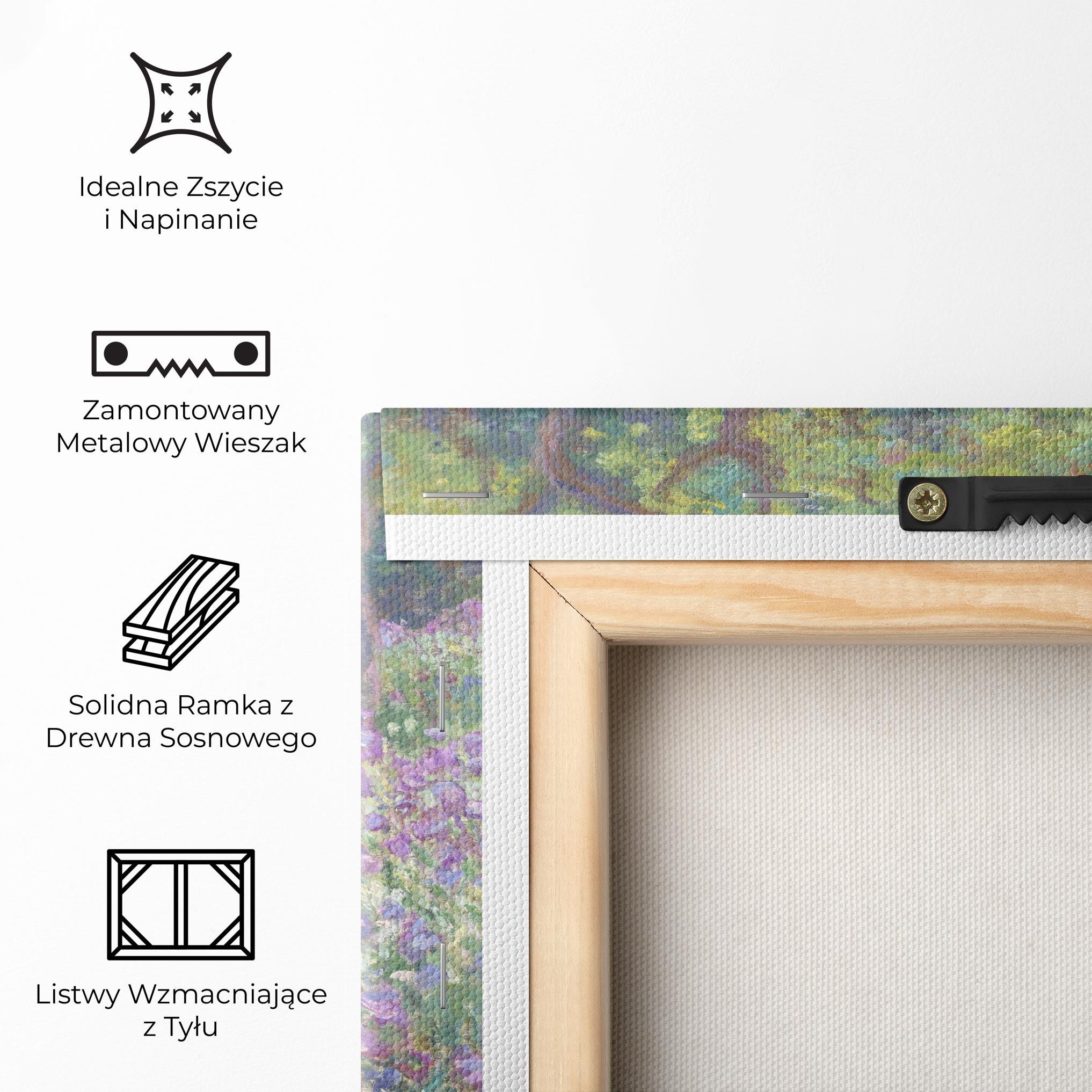 Obraz na Płótnie Garden In Giverny Monet mockup 5