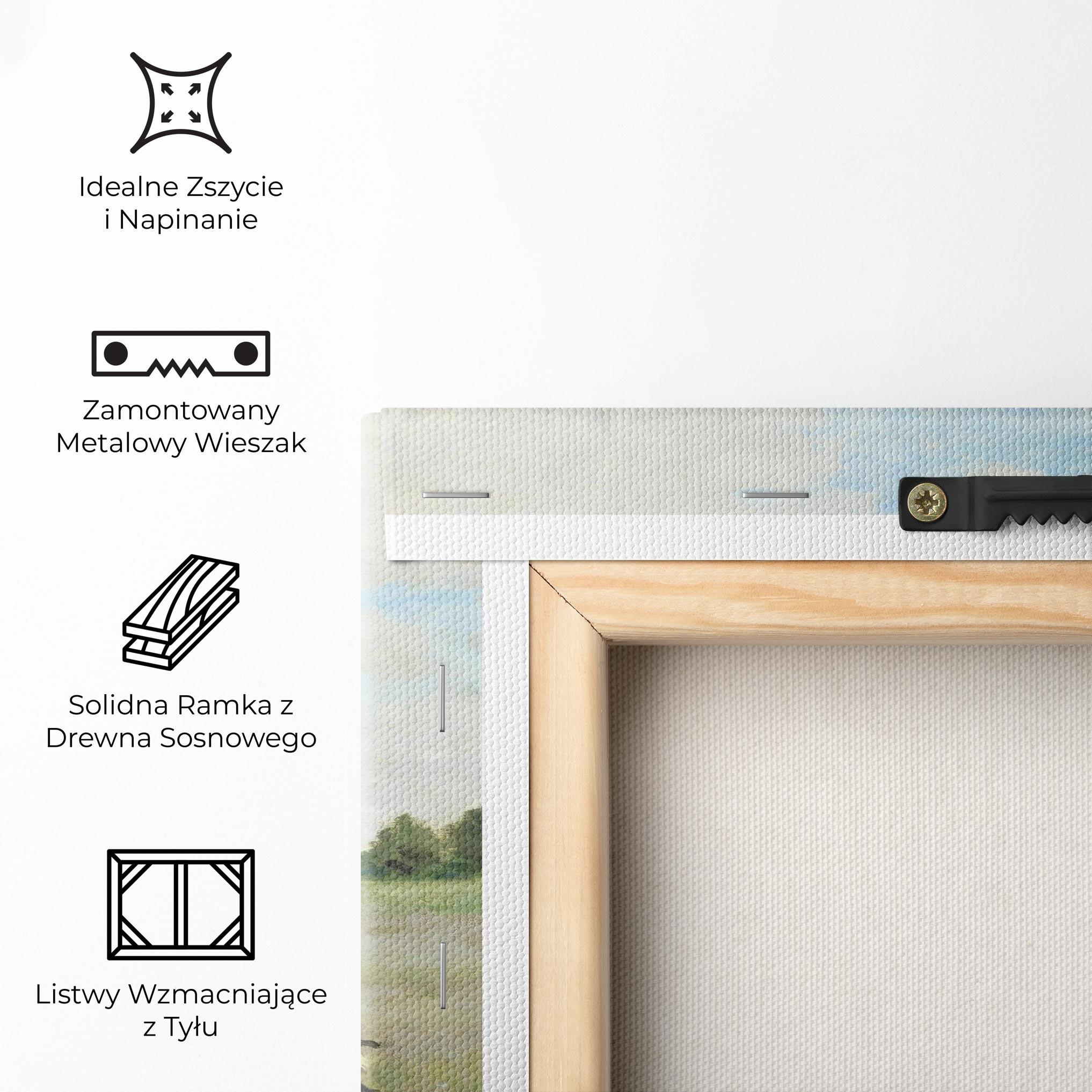 Obraz na Płótnie Poppy Field Near Argenteuil mockup 5