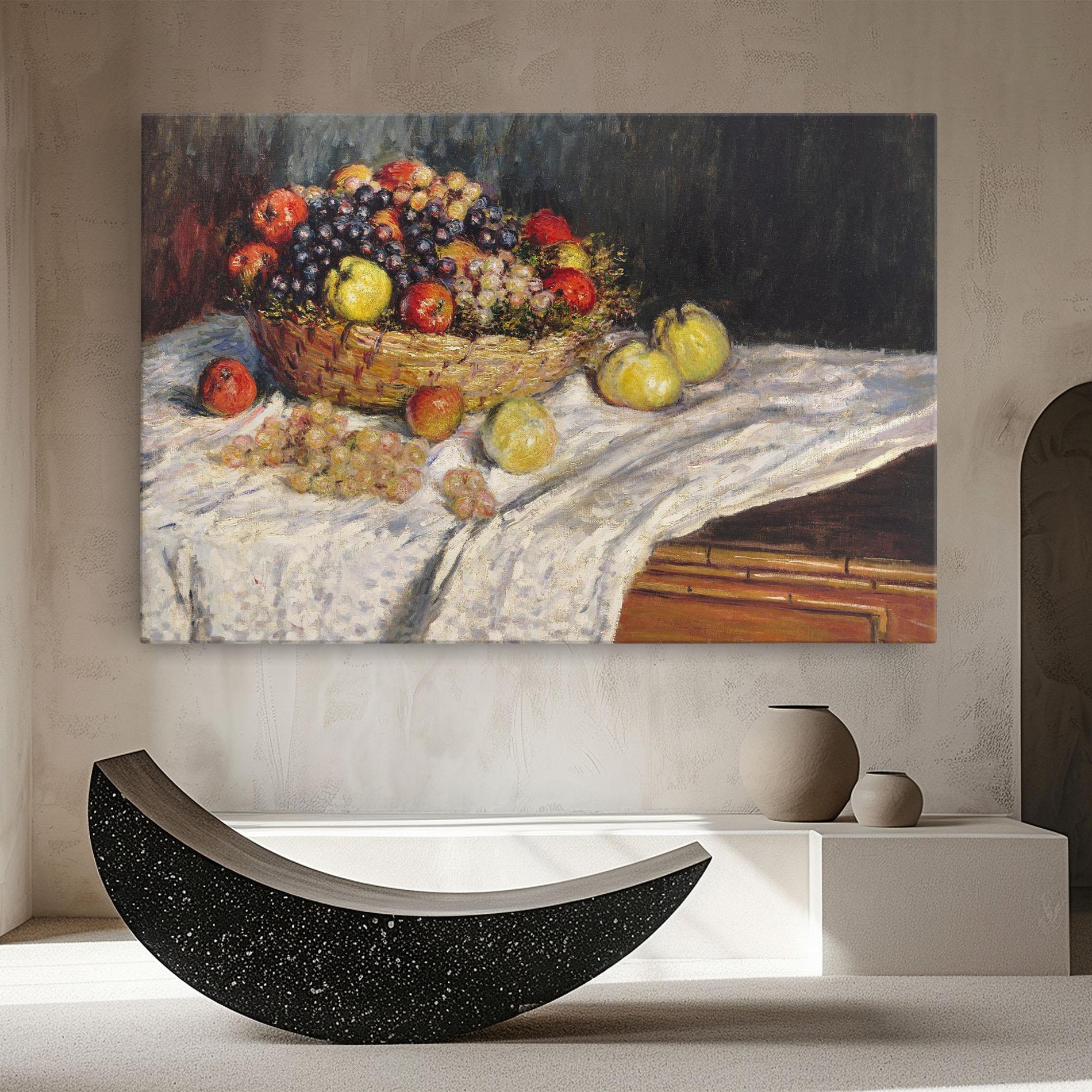 Obraz na Płótnie Apples And Grapes mockup 8