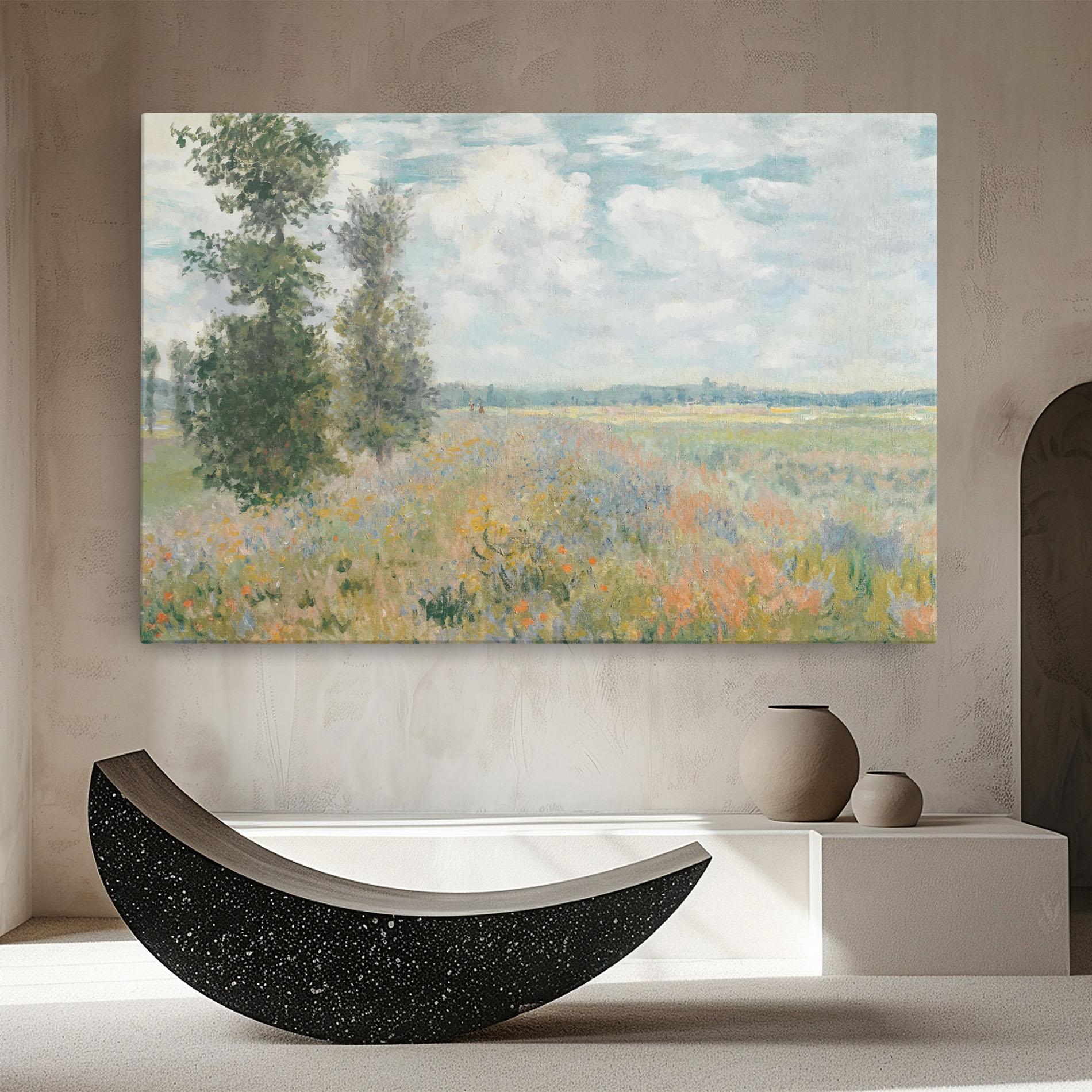 Obraz na Płótnie Monet's Landscape Background mockup 8