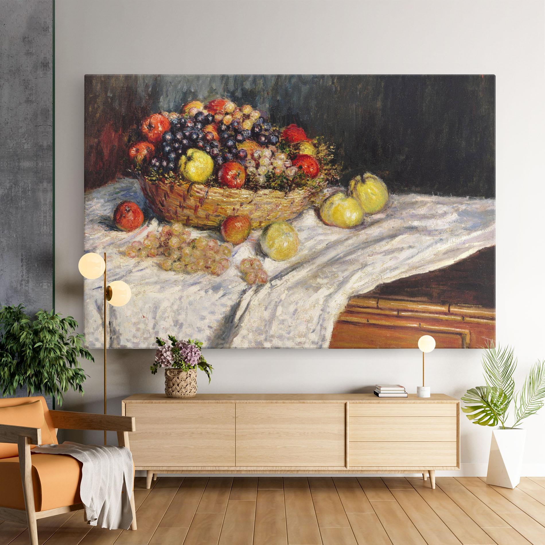 Obraz na Płótnie Apples And Grapes mockup 9