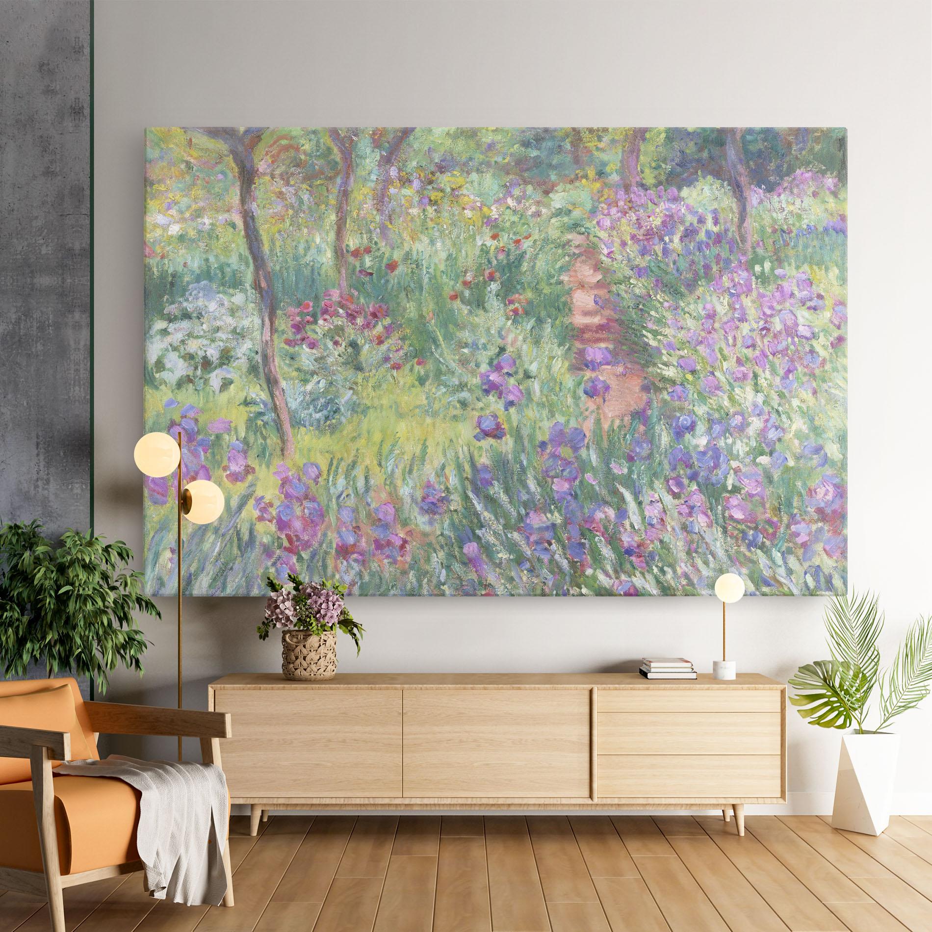 Obraz na Płótnie Garden In Giverny Monet mockup 9