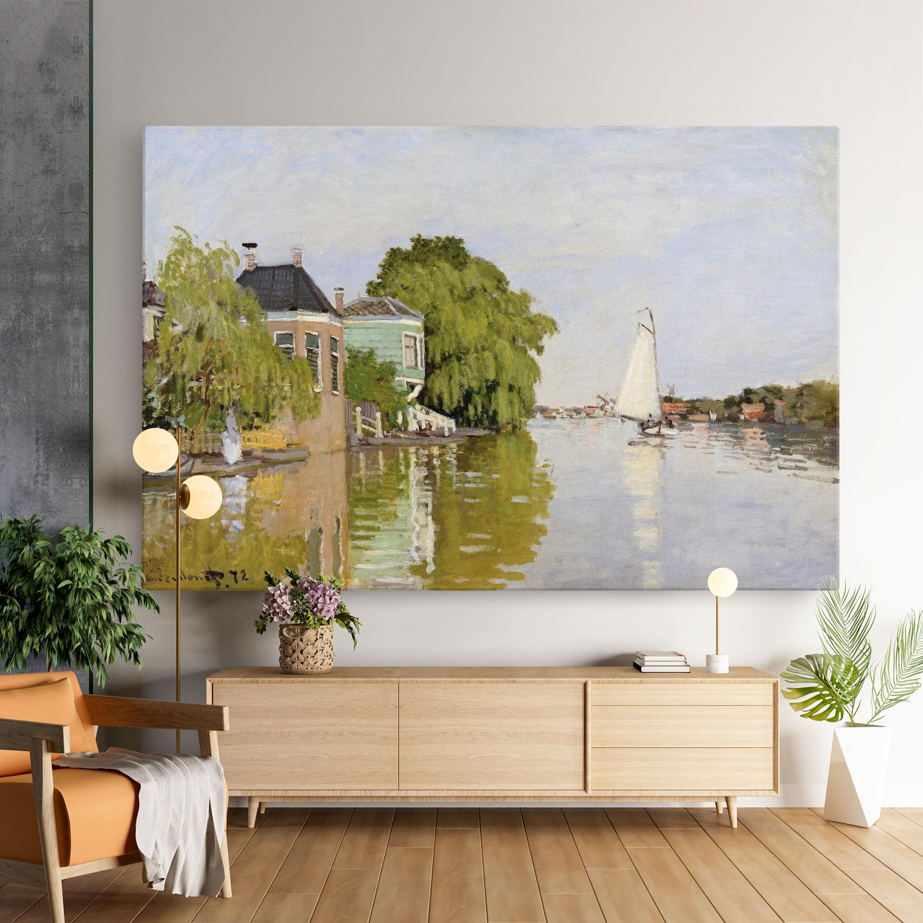 Obraz na Płótnie Houses On The Achterzaan mockup 9