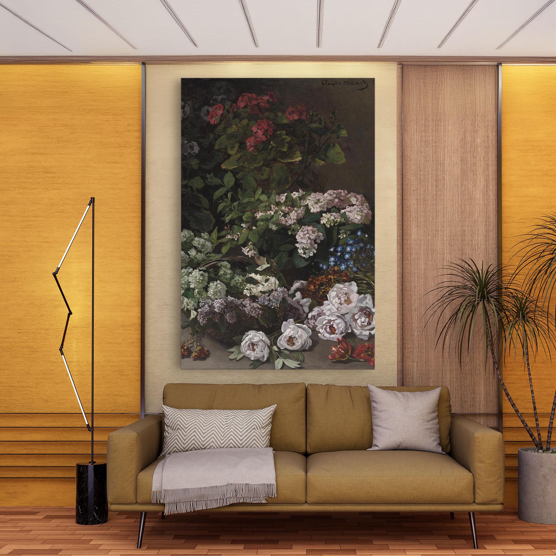 Obraz na Płótnie Spring Flowers Monet mockup 9