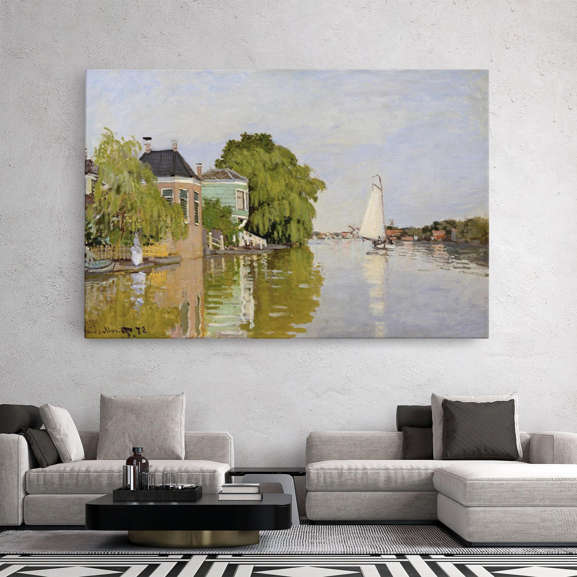 Obraz na Płótnie Houses On The Achterzaan mockup 2