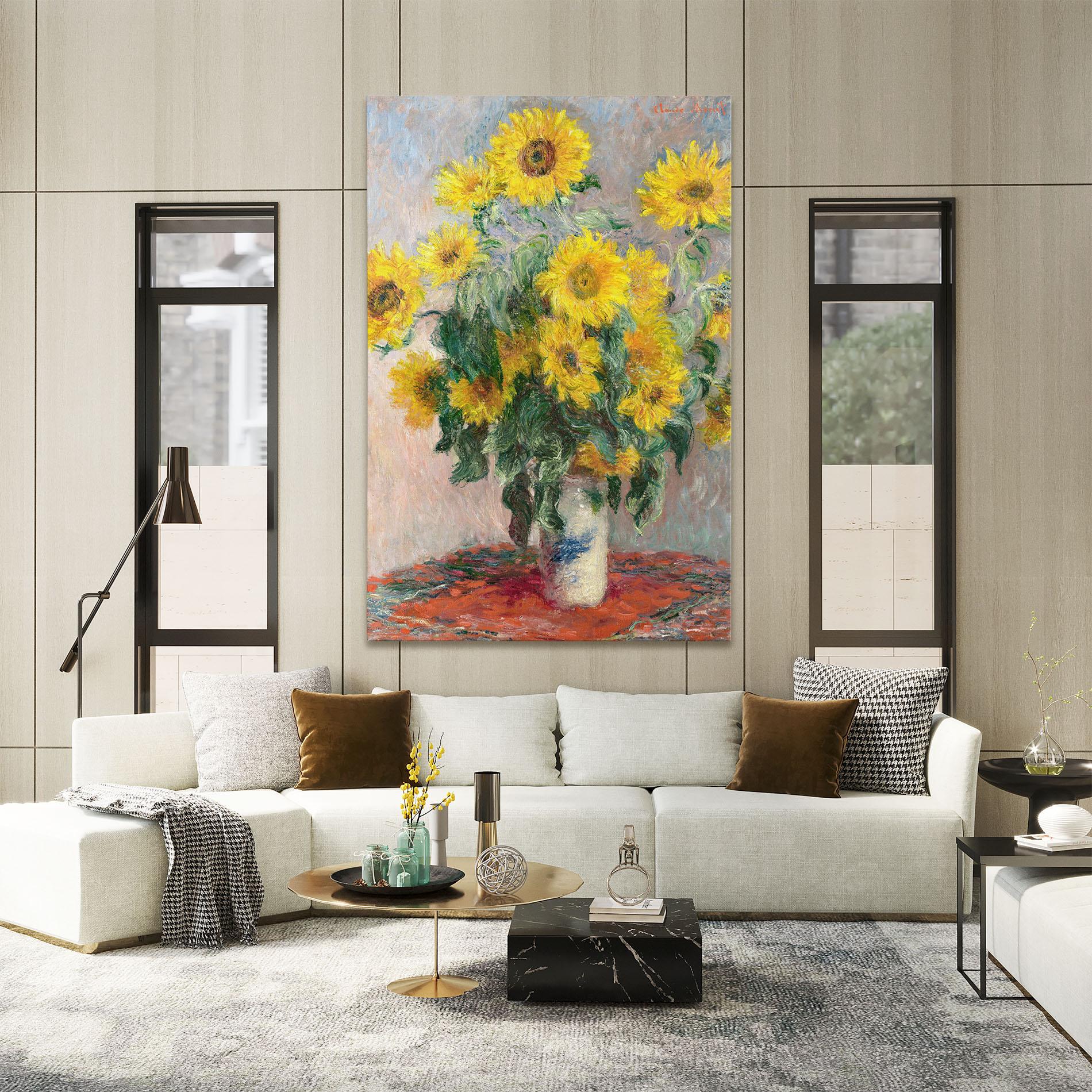 Obraz na Płótnie Bouquet Of Sunflowers 1881 mockup 2