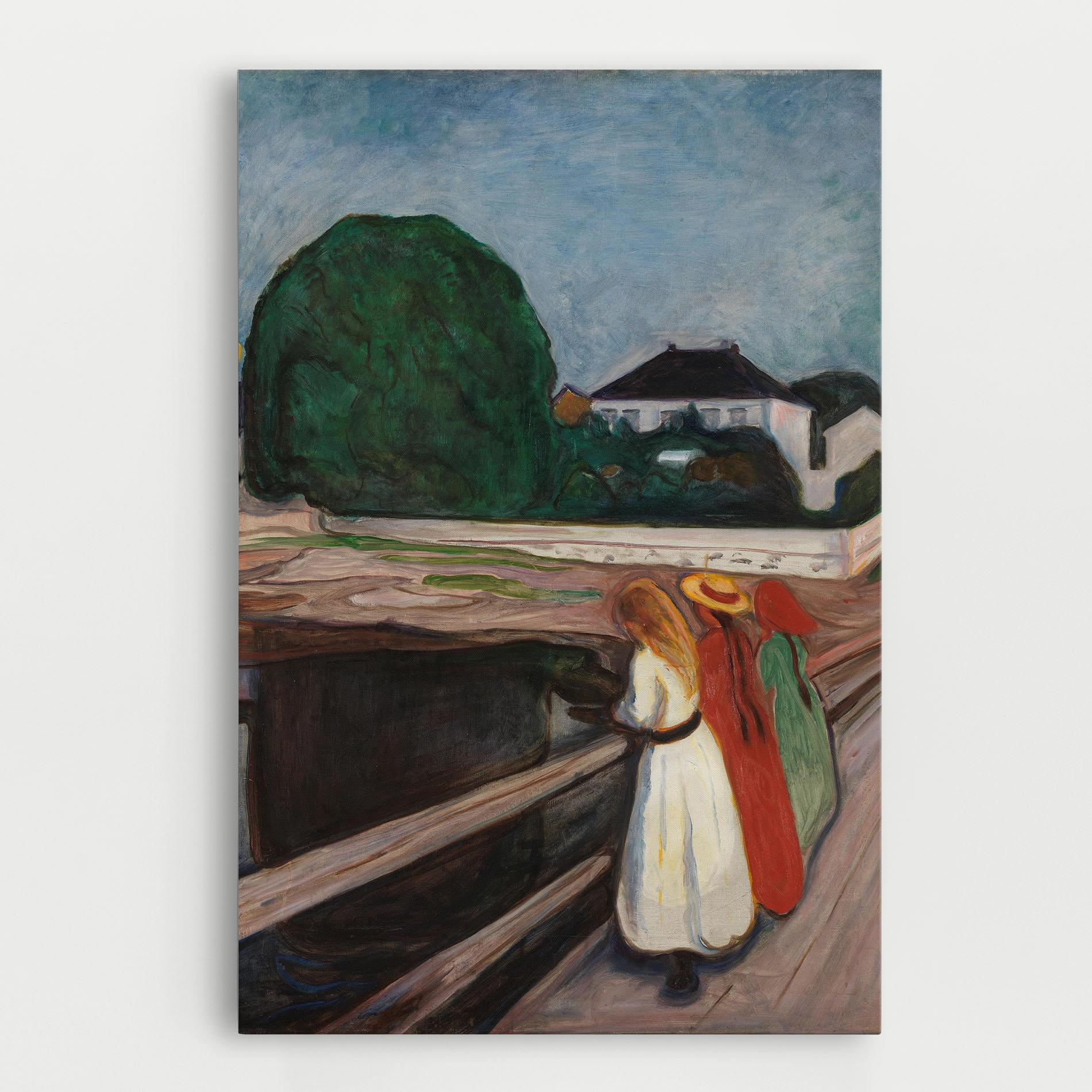 Obraz na Płótnie Girls On The Bridge mockup 0