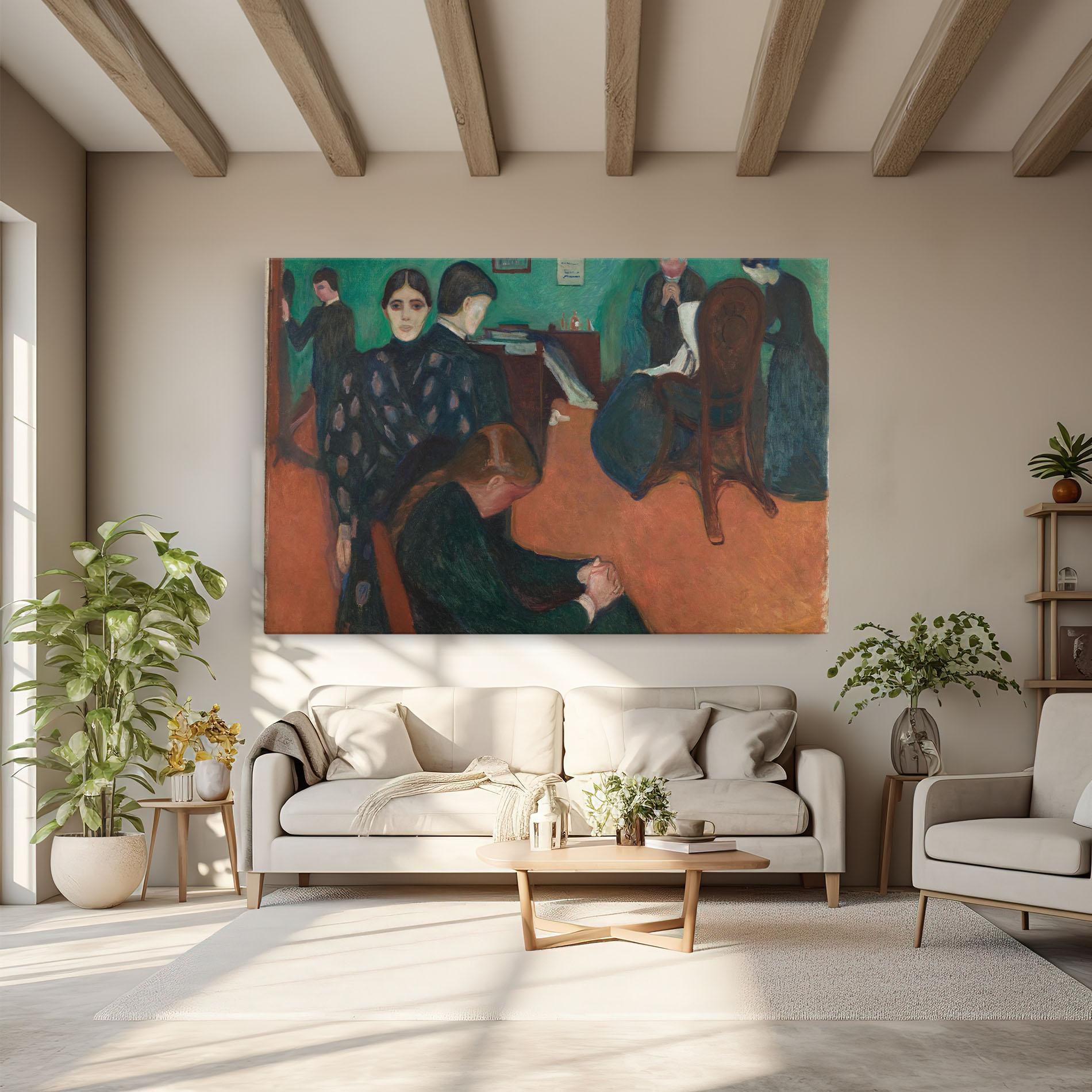 Obraz na Płótnie Death In Sickroom mockup 6