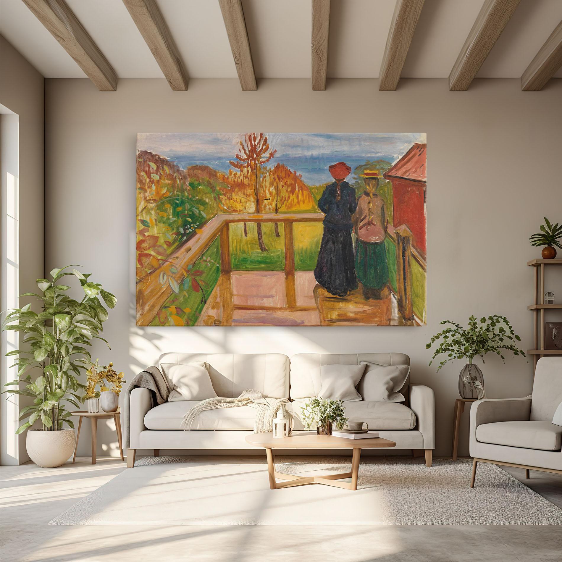 Obraz na Płótnie On The Veranda mockup 6