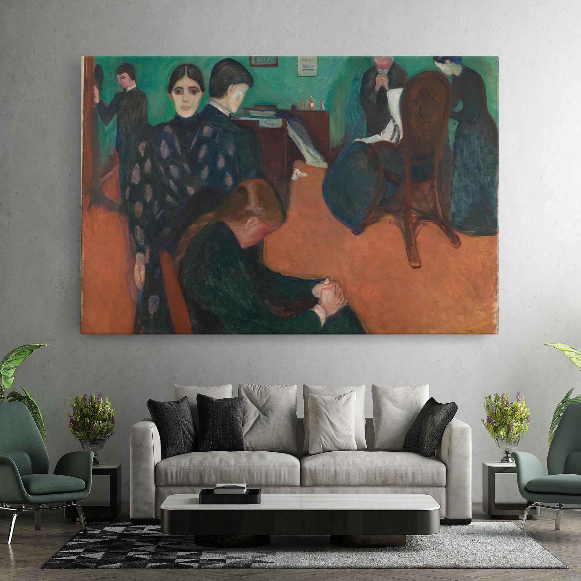 Obraz na Płótnie Death In Sickroom mockup 7