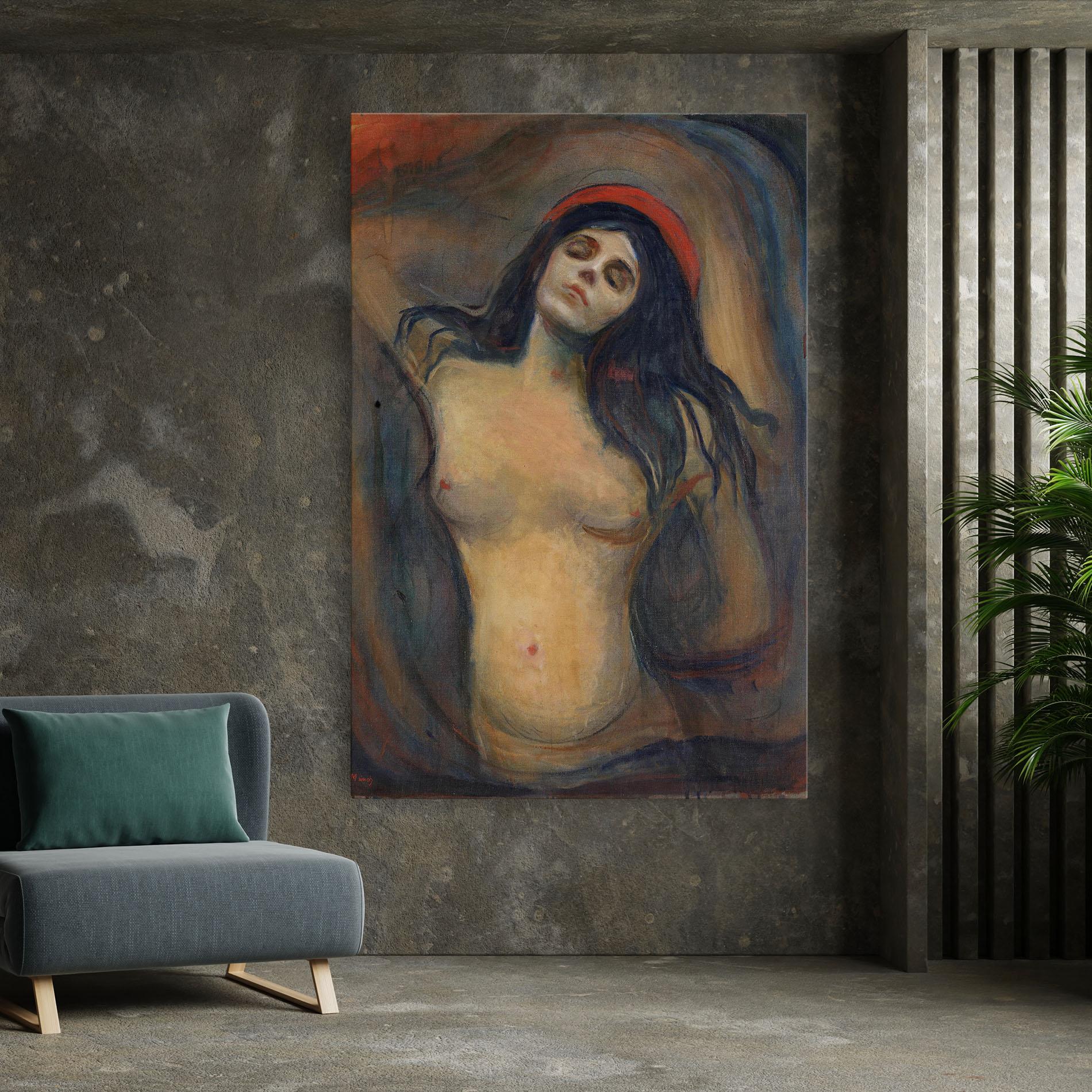 Obraz na Płótnie Madonna Oil Painting mockup 7