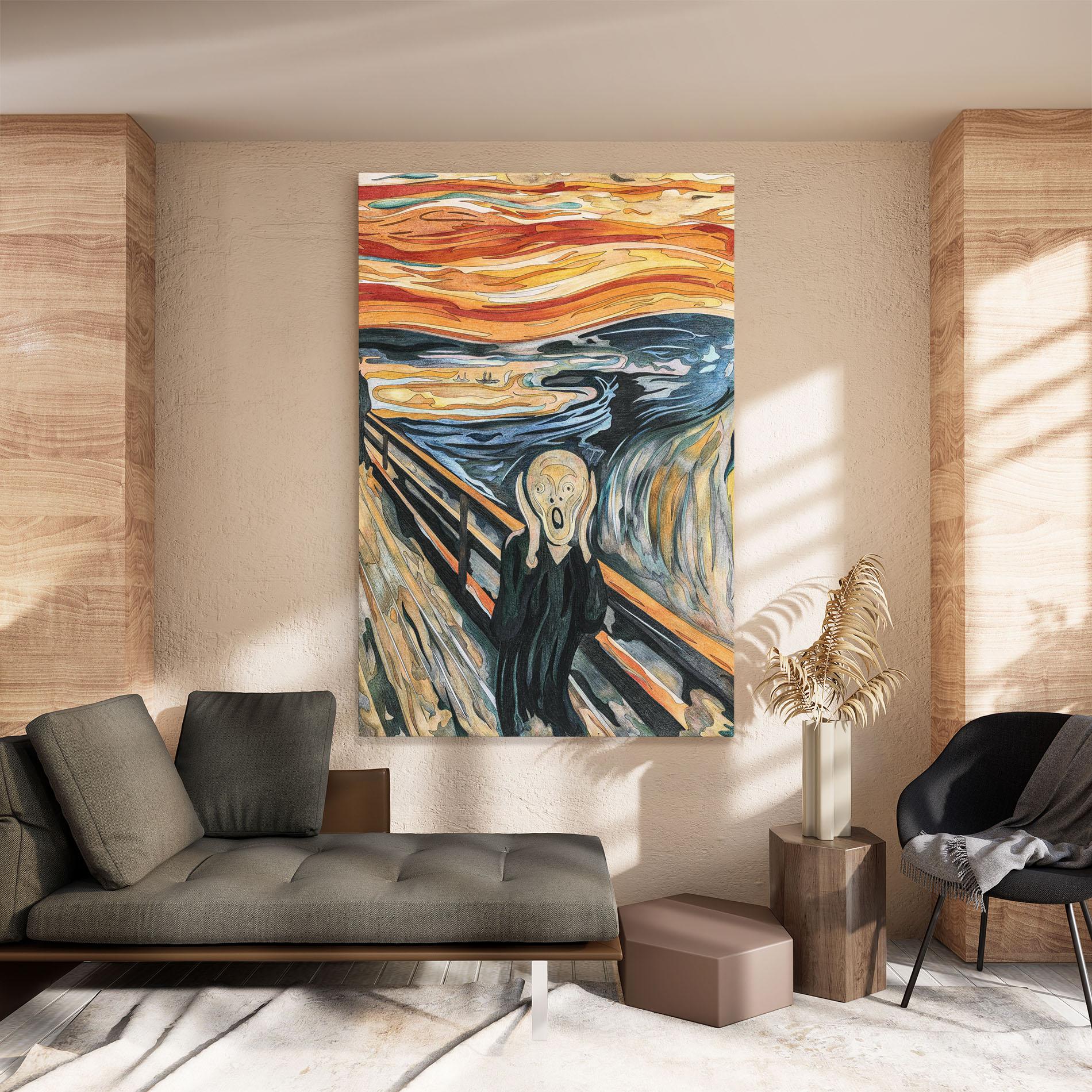 Obraz na Płótnie The Scream mockup 8