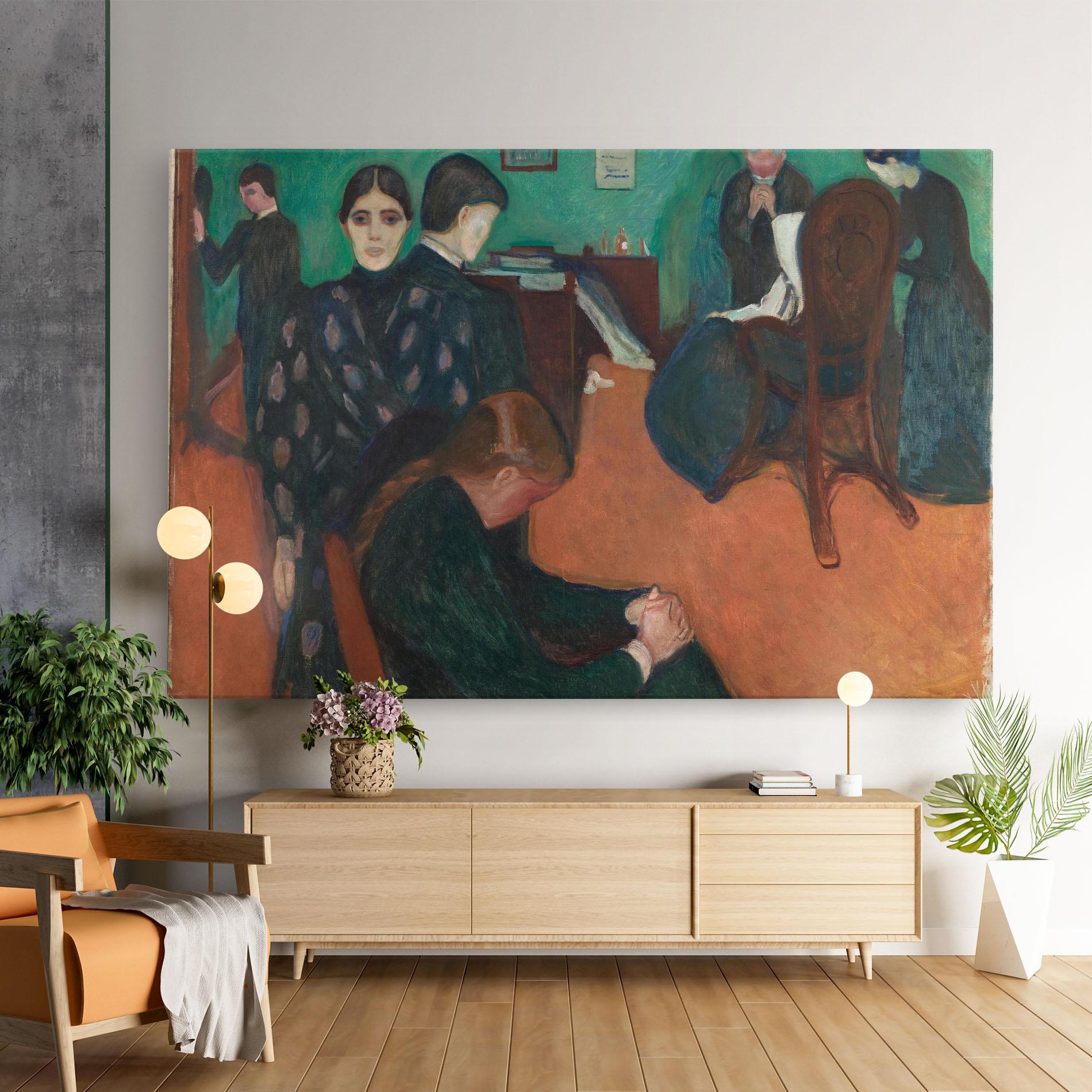 Obraz na Płótnie Death In Sickroom mockup 9