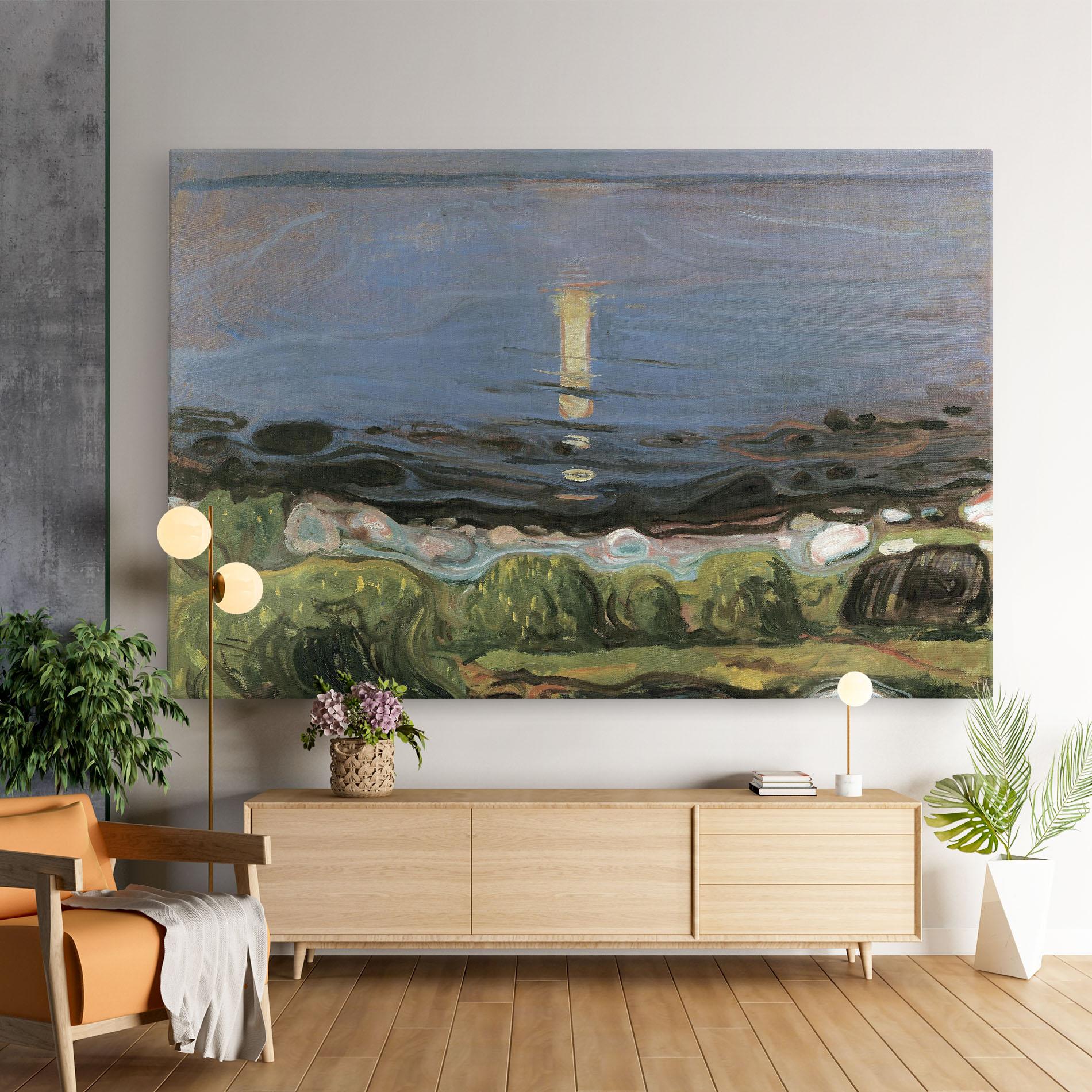 Obraz na Płótnie Summer Night Beach mockup 9